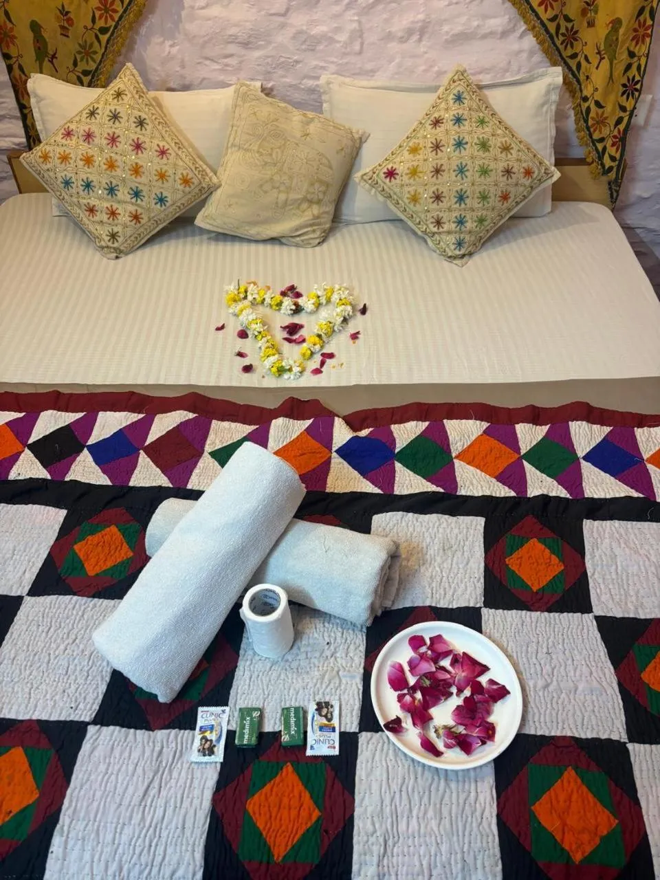 Bed in Shiva Guest House