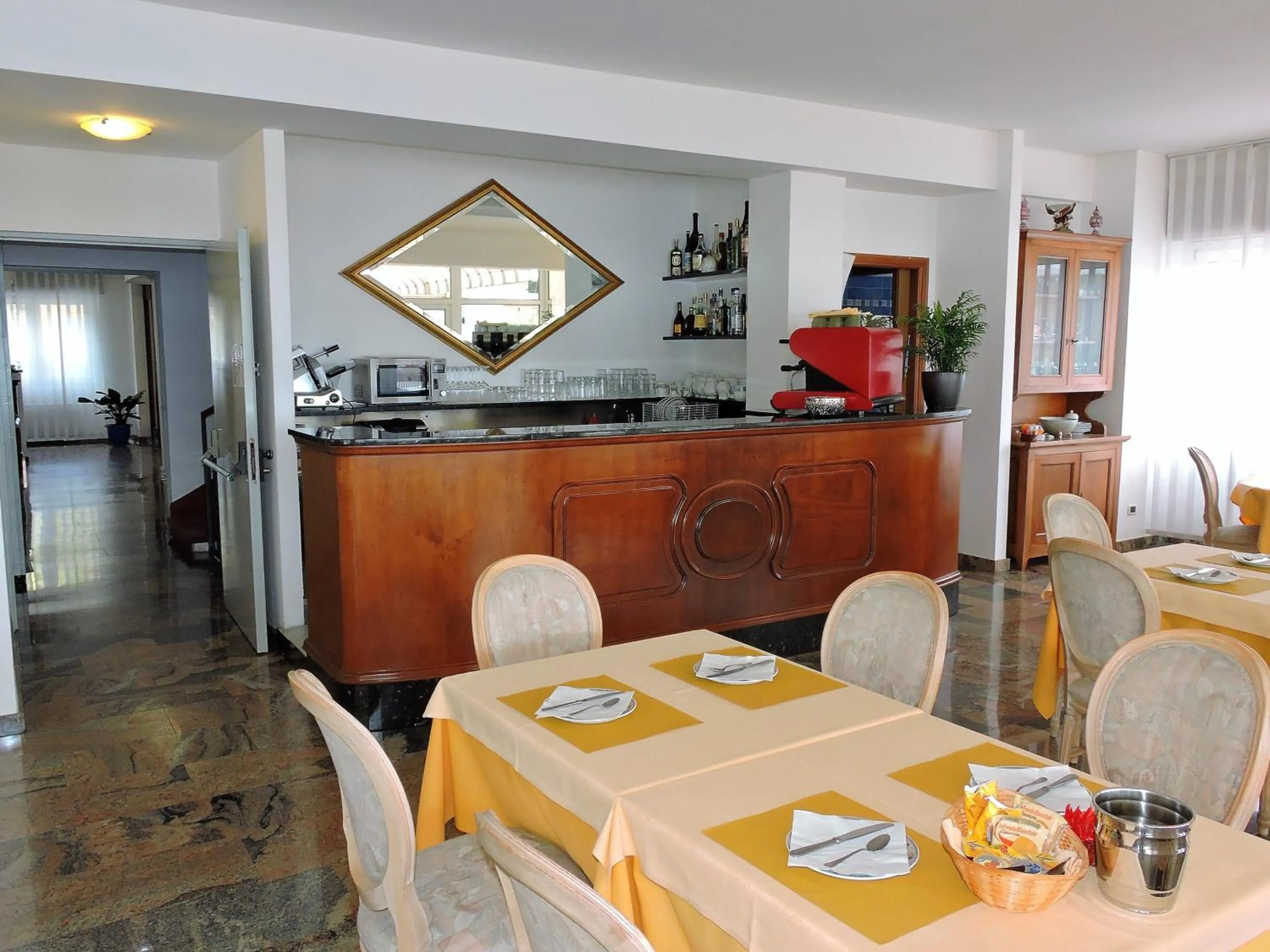 Italian breakfast in Hotel Capri