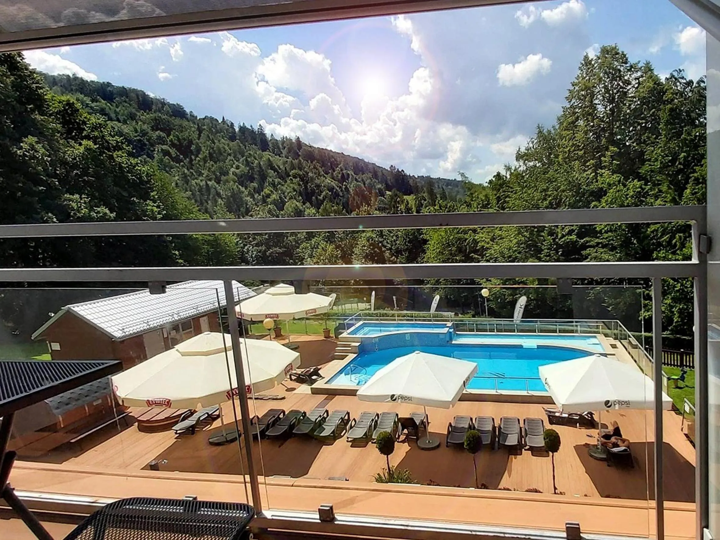 Balcony/Terrace in Diuna Beskidy Ustroń - dawny Kolejarz