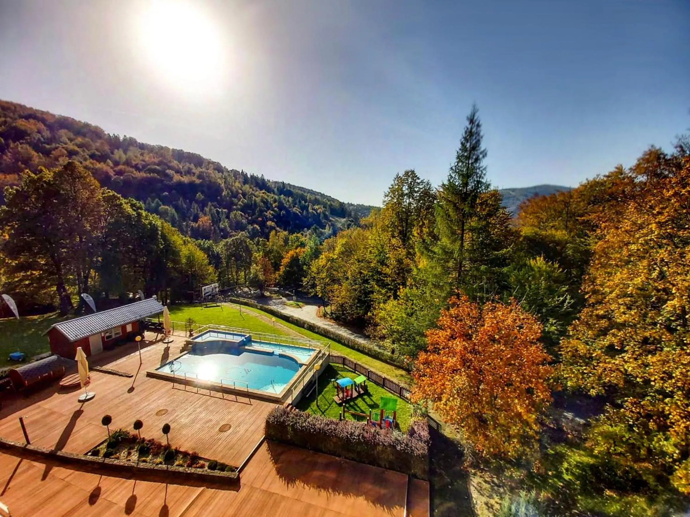 Balcony/Terrace in Diuna Beskidy Ustroń - dawny Kolejarz