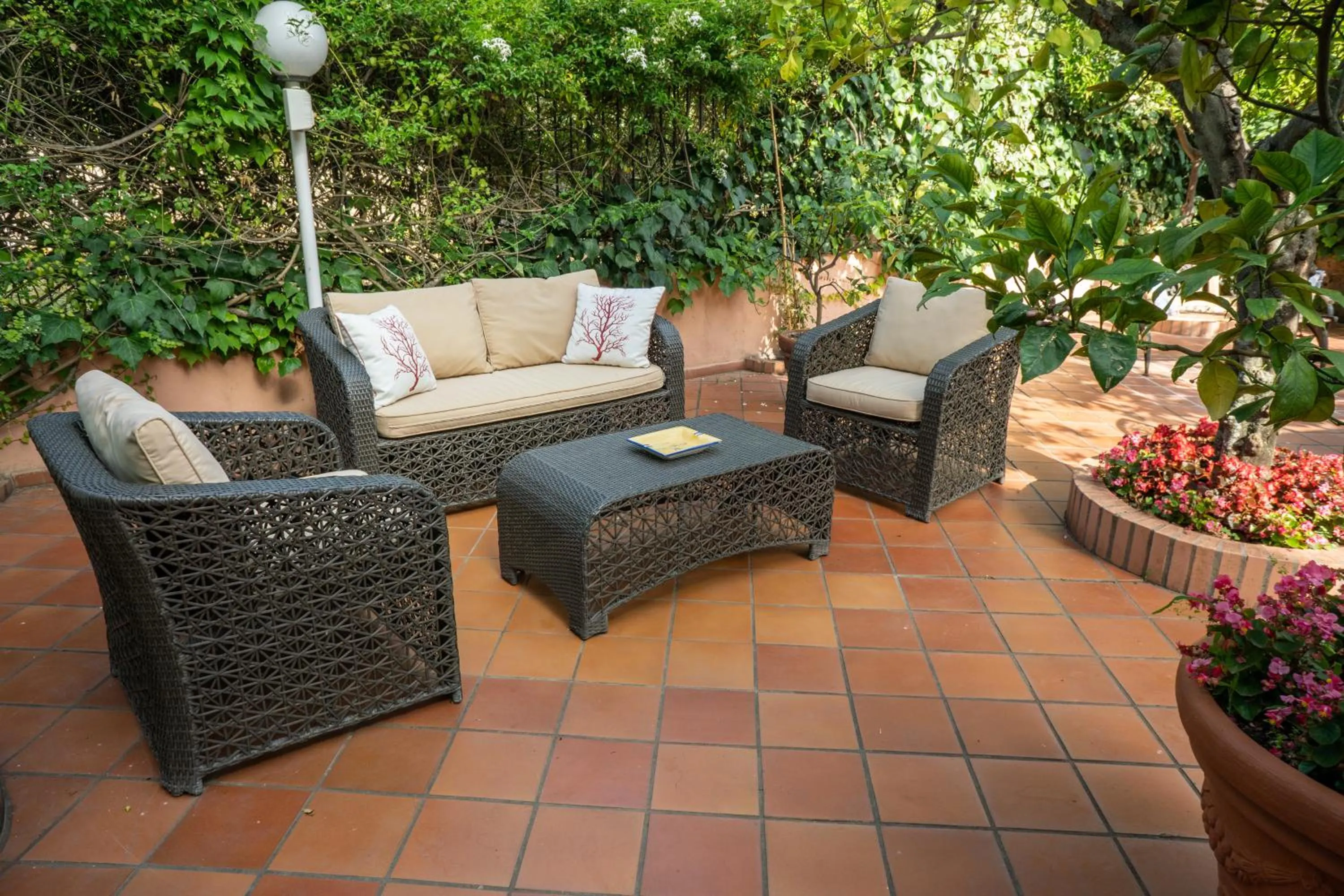 Patio in Boutique Hotel Regina