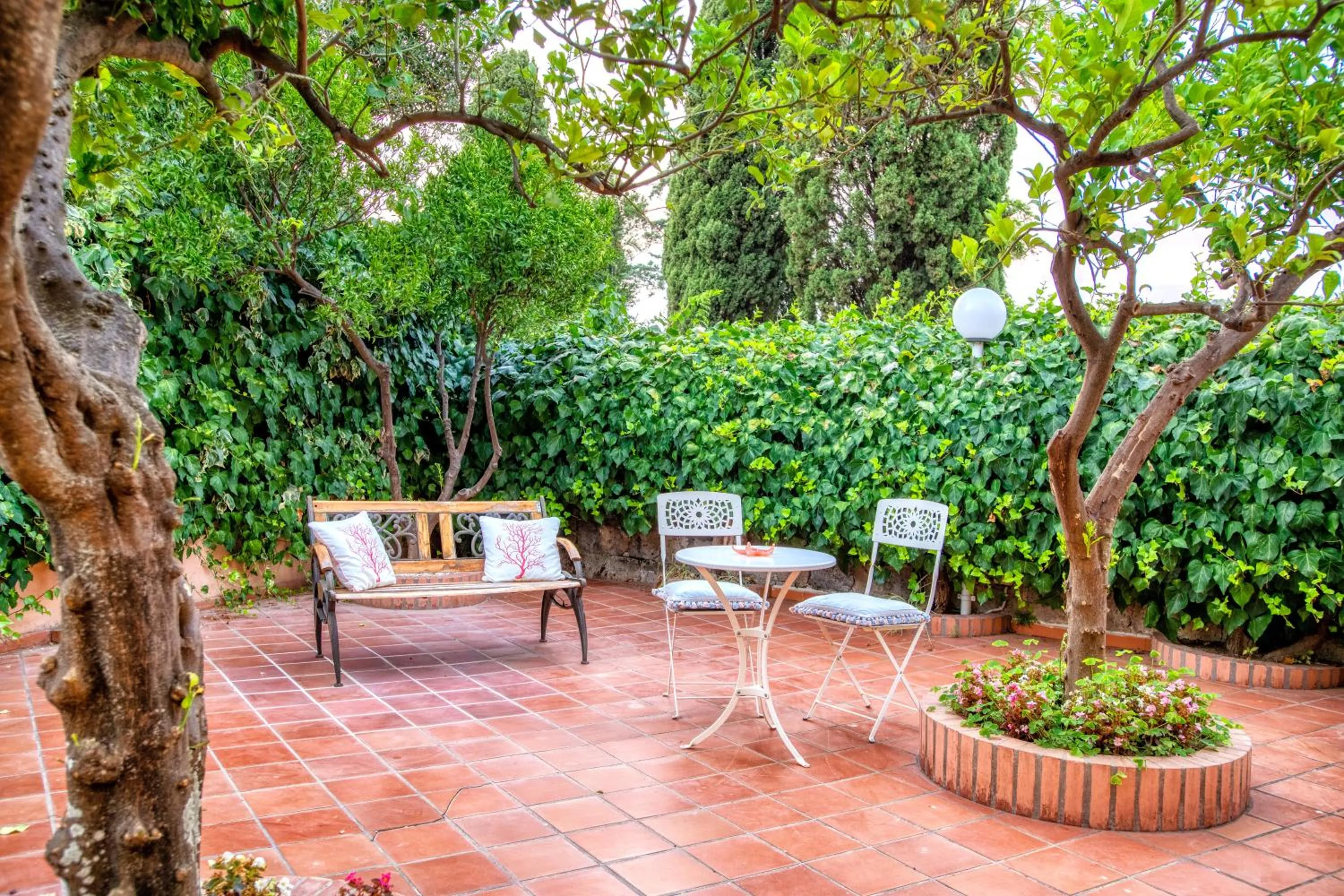 Patio in Boutique Hotel Regina