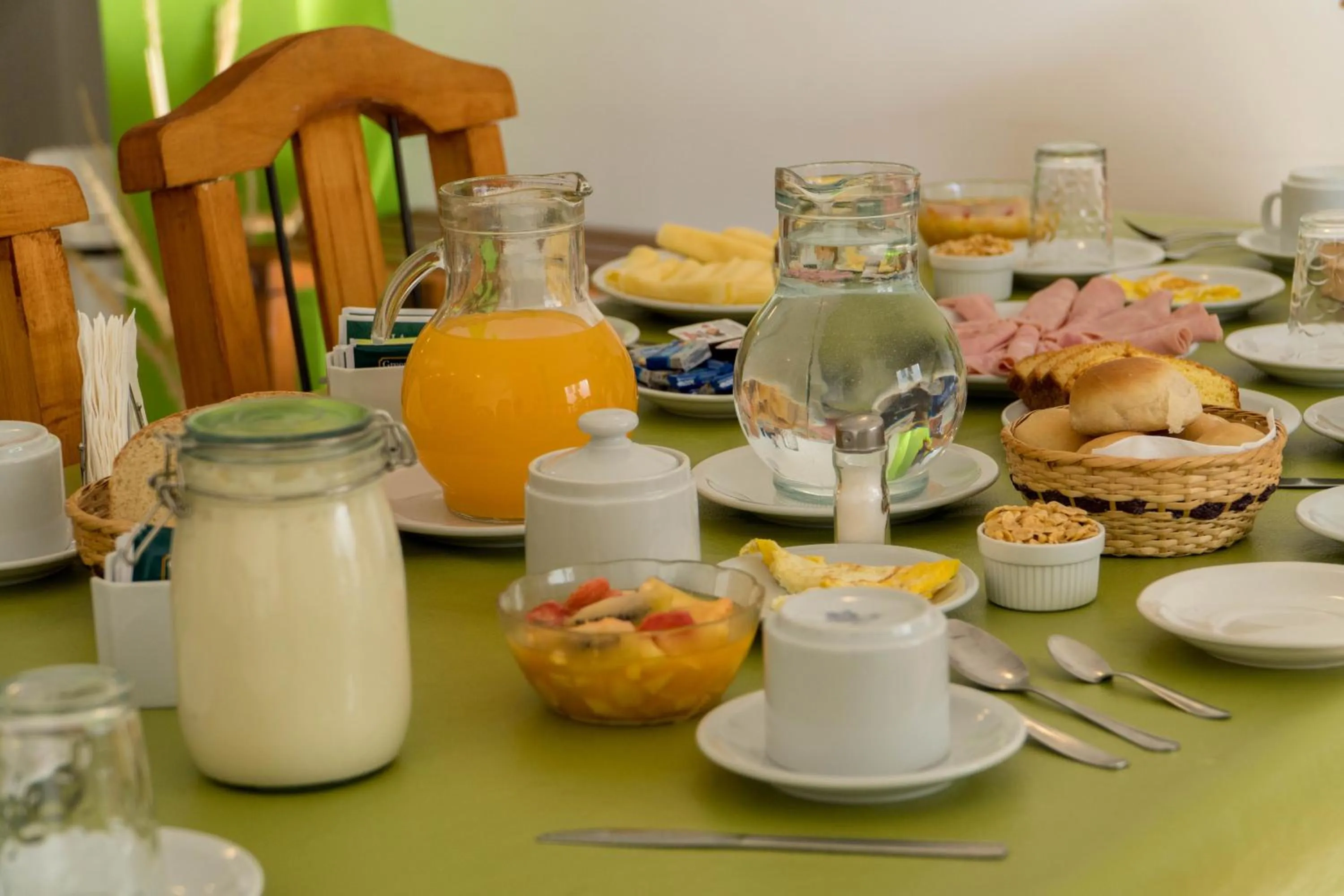 Continental breakfast in Hosteria Alma de Patagonia