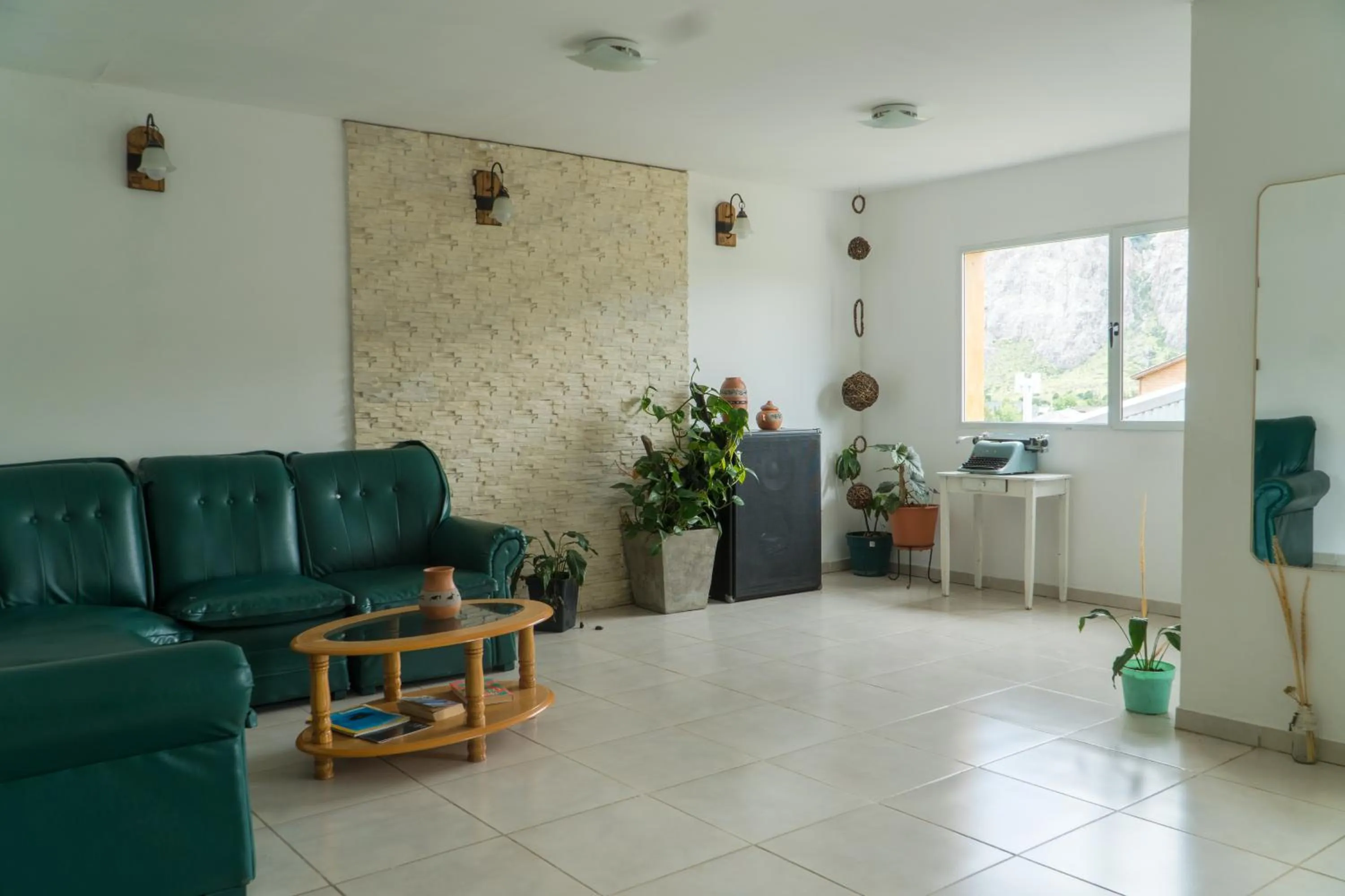 Living room in Hosteria Alma de Patagonia