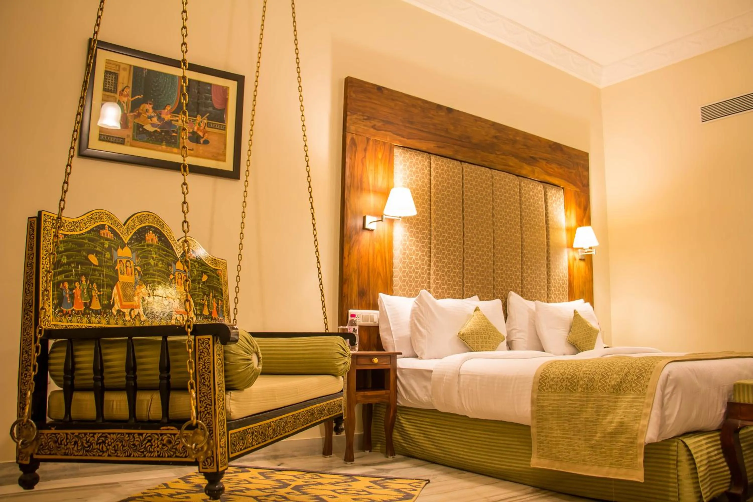 Photo of the whole room, Bed in Pratap Mahal Pushkar IHCL SeleQtion