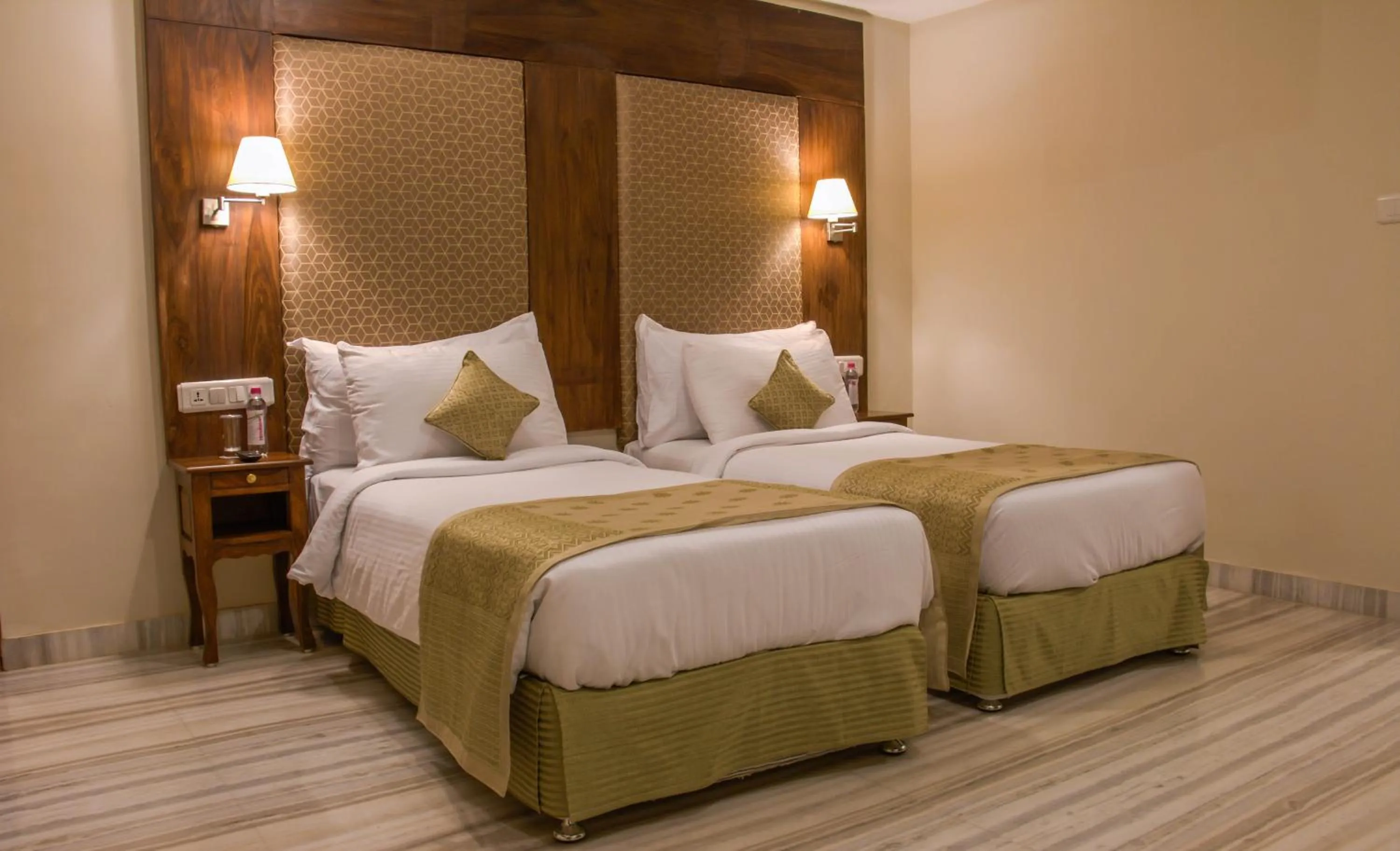 Bed in Pratap Mahal Pushkar IHCL SeleQtion