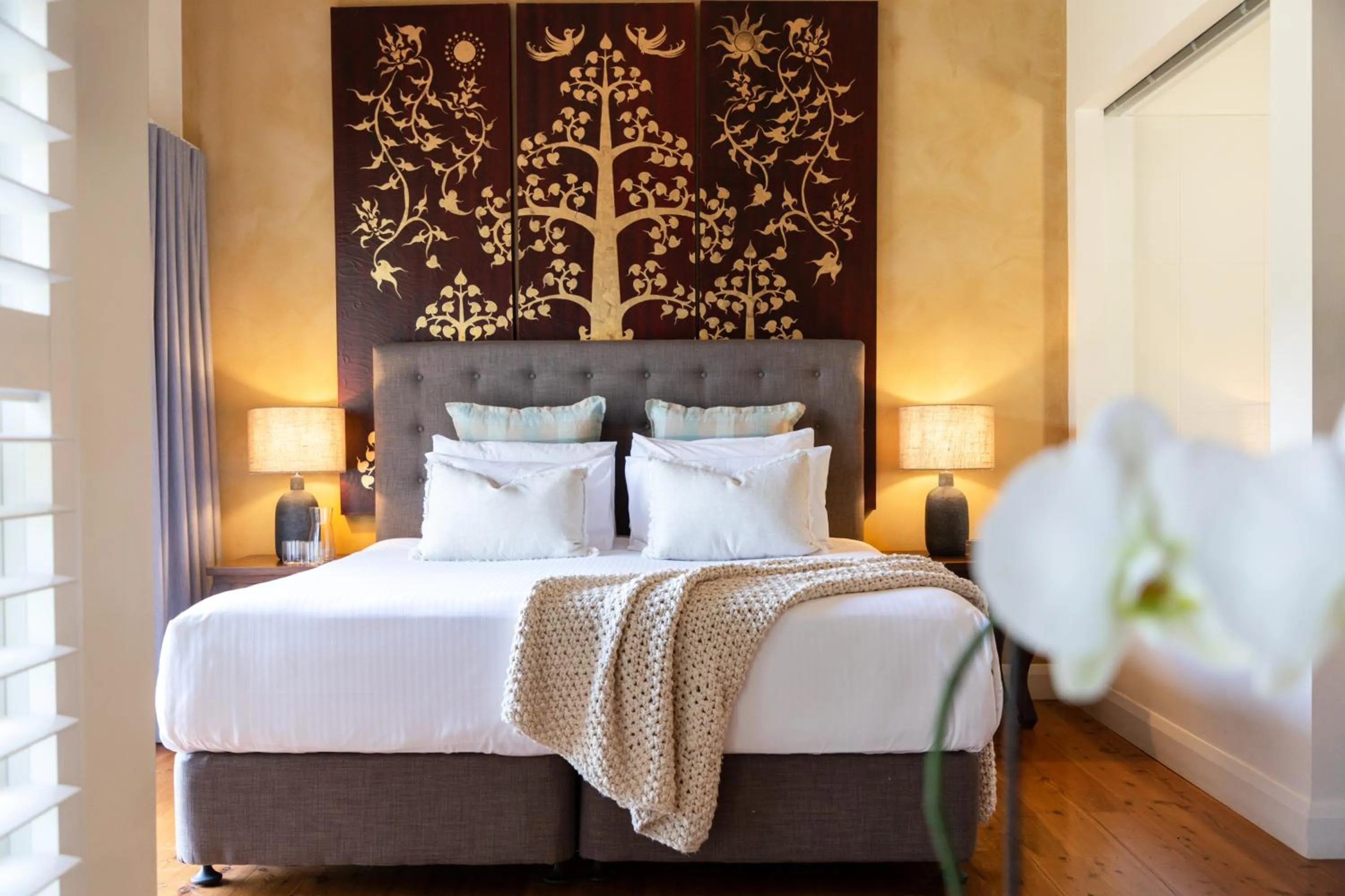 Bed in Brokenback Views Country Estate Hunter Valley