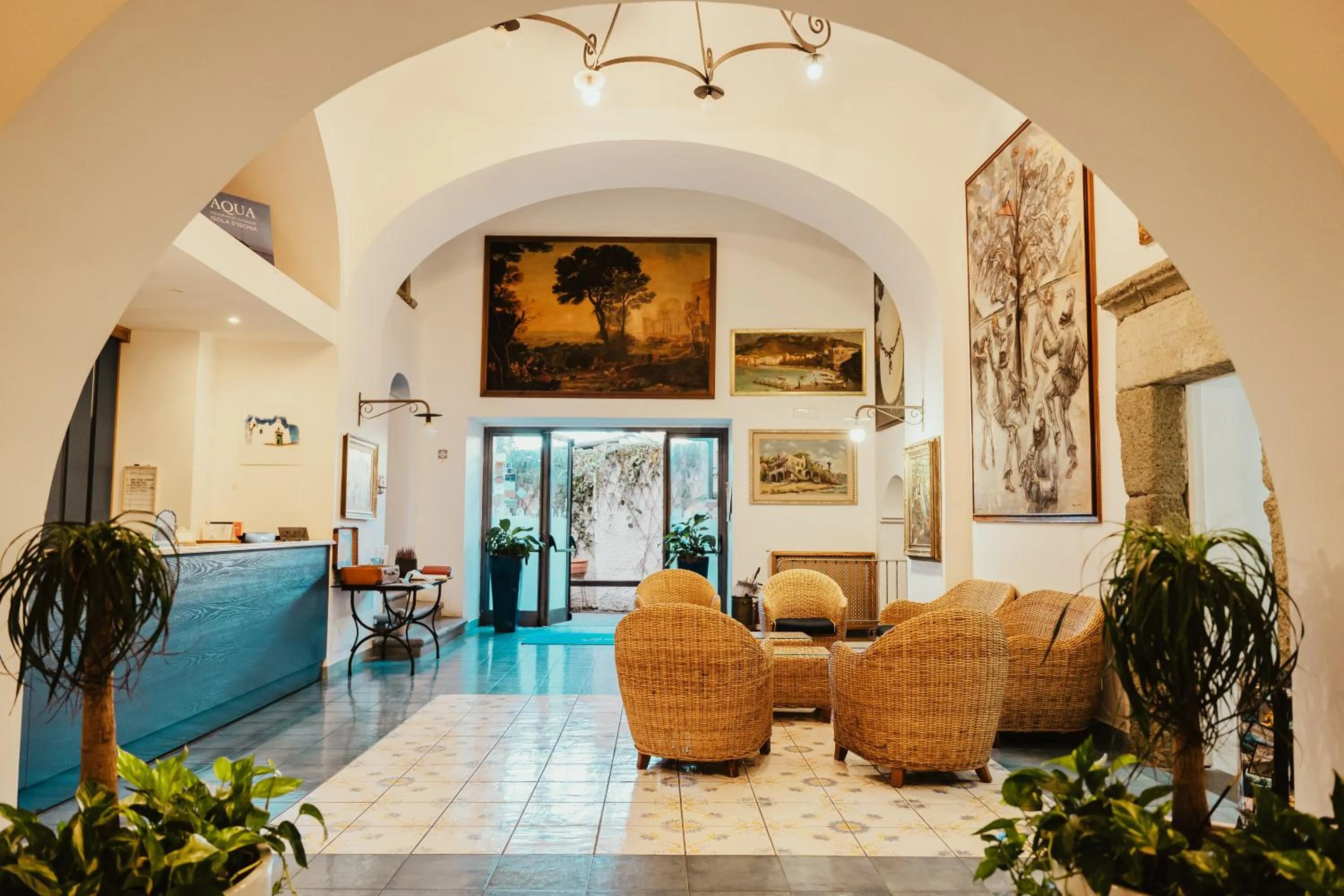 Lobby or reception in Hotel Terme Zi Carmela