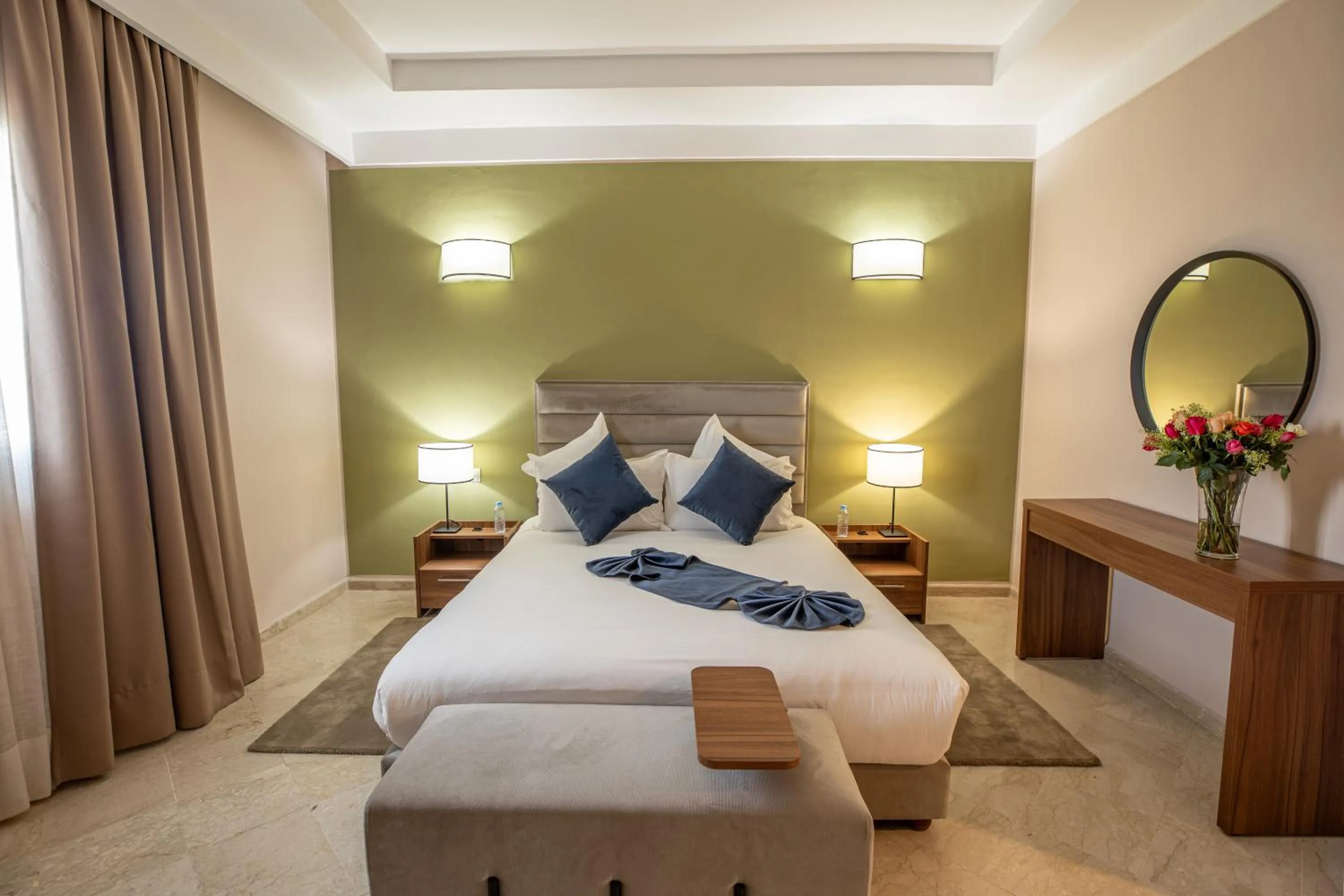 Bed in Oliva Hotel Condominium Marrakech