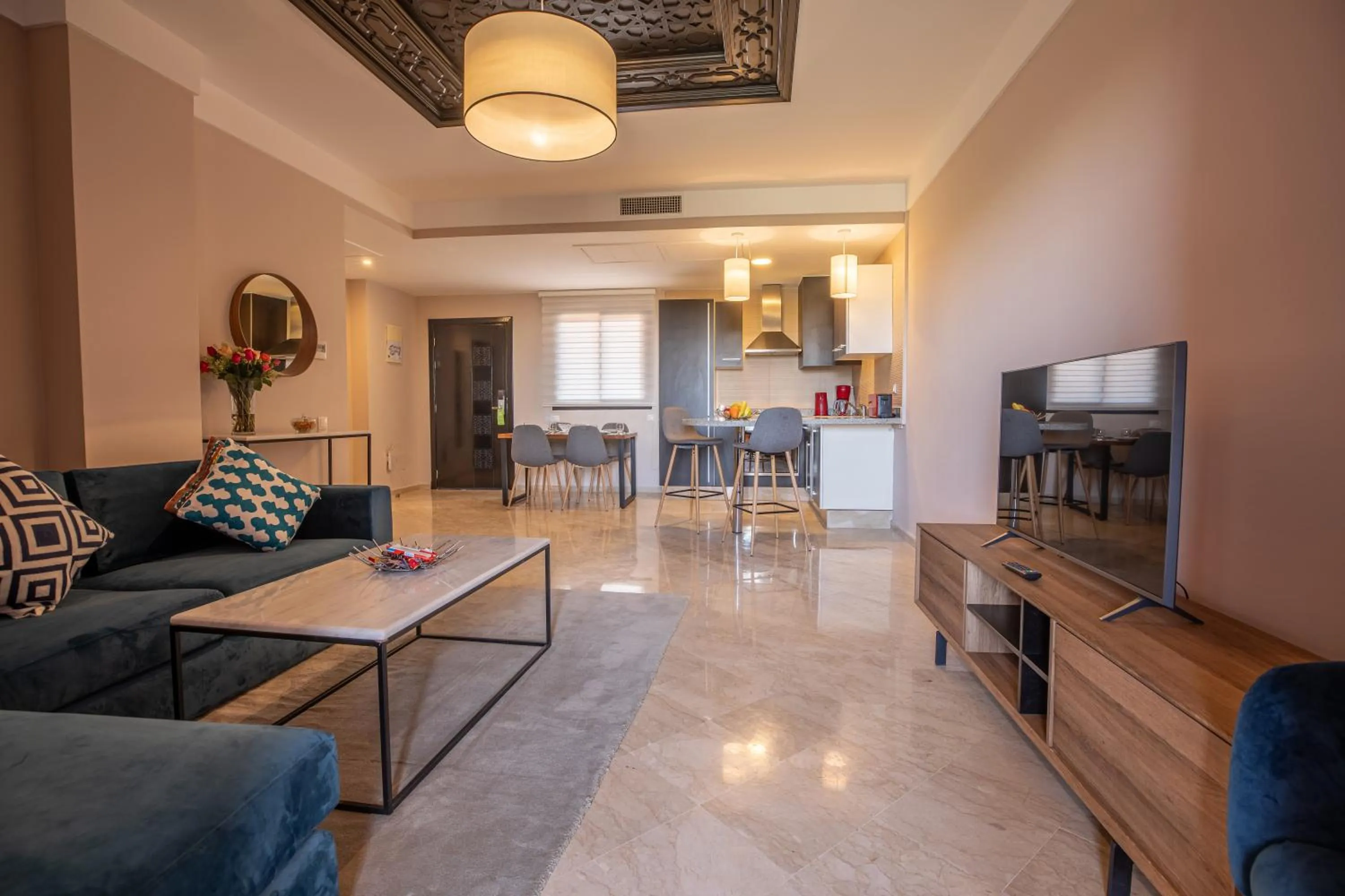 TV and multimedia in Oliva Hotel Condominium Marrakech