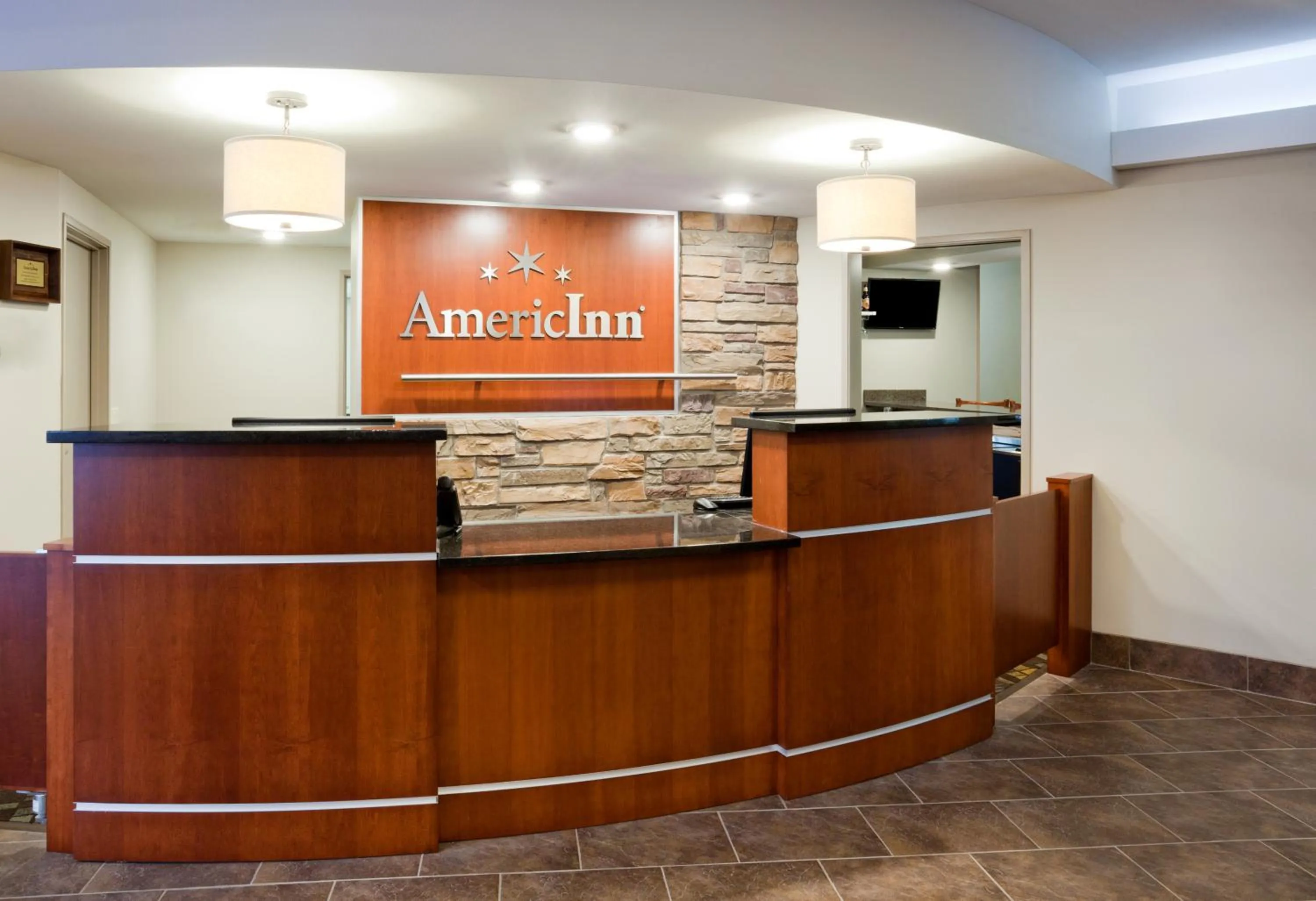 Lobby or reception in AmericInn by Wyndham Sibley