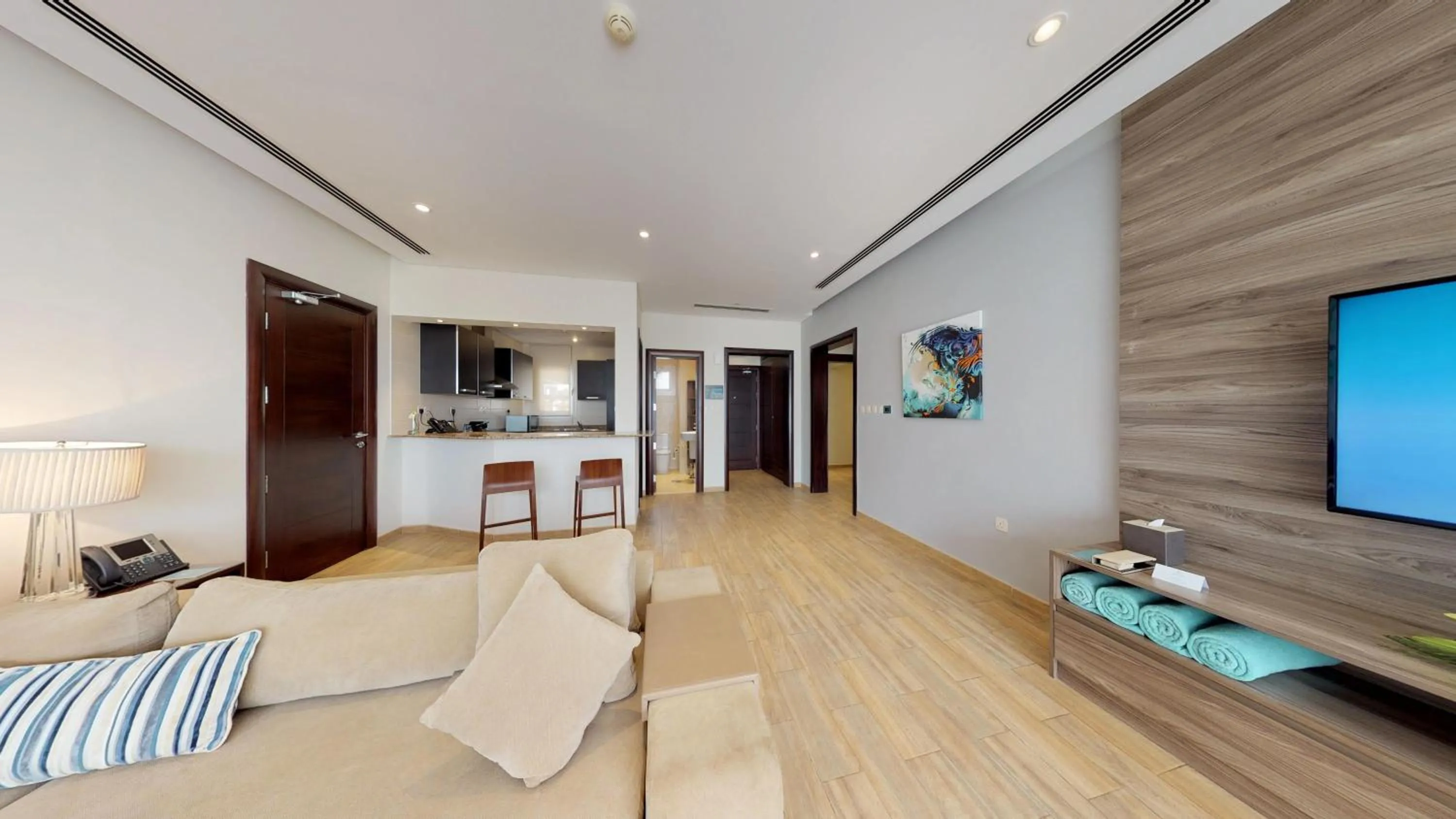 Living room, Bed in Simaisma A Murwab Resort