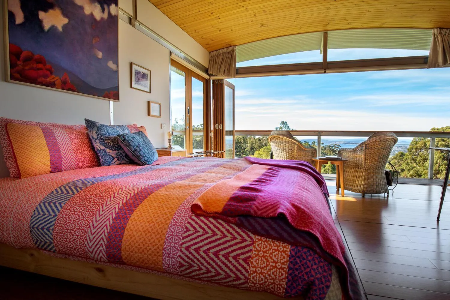 Bed in Hobart Hideaway Pods