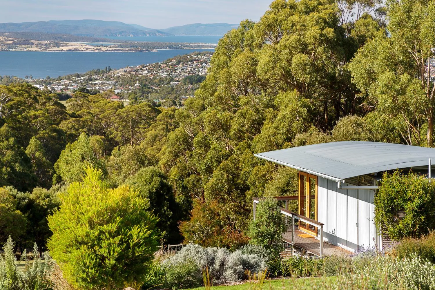 Natural landscape in Hobart Hideaway Pods