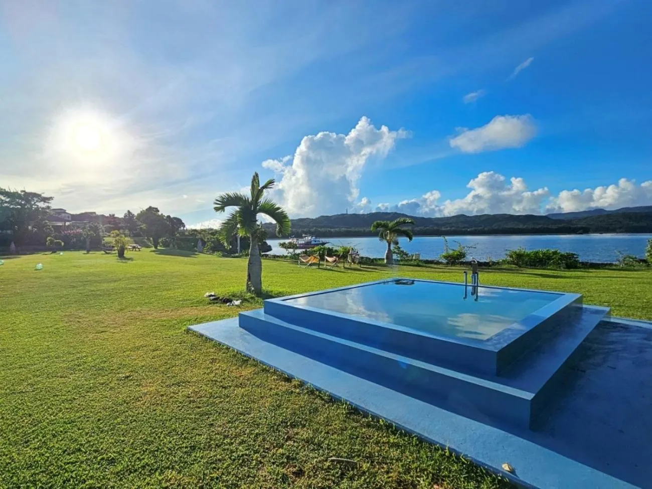 Pool view in Villa Unarizaki