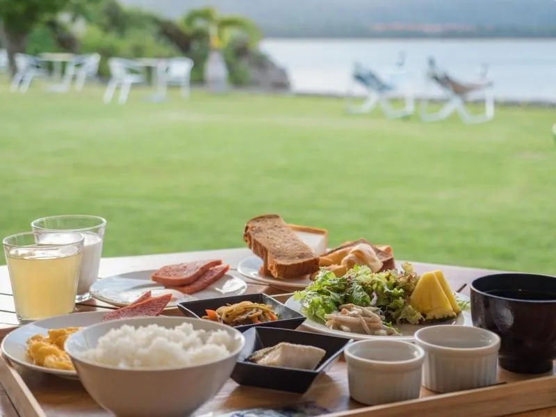 Continental breakfast in Villa Unarizaki