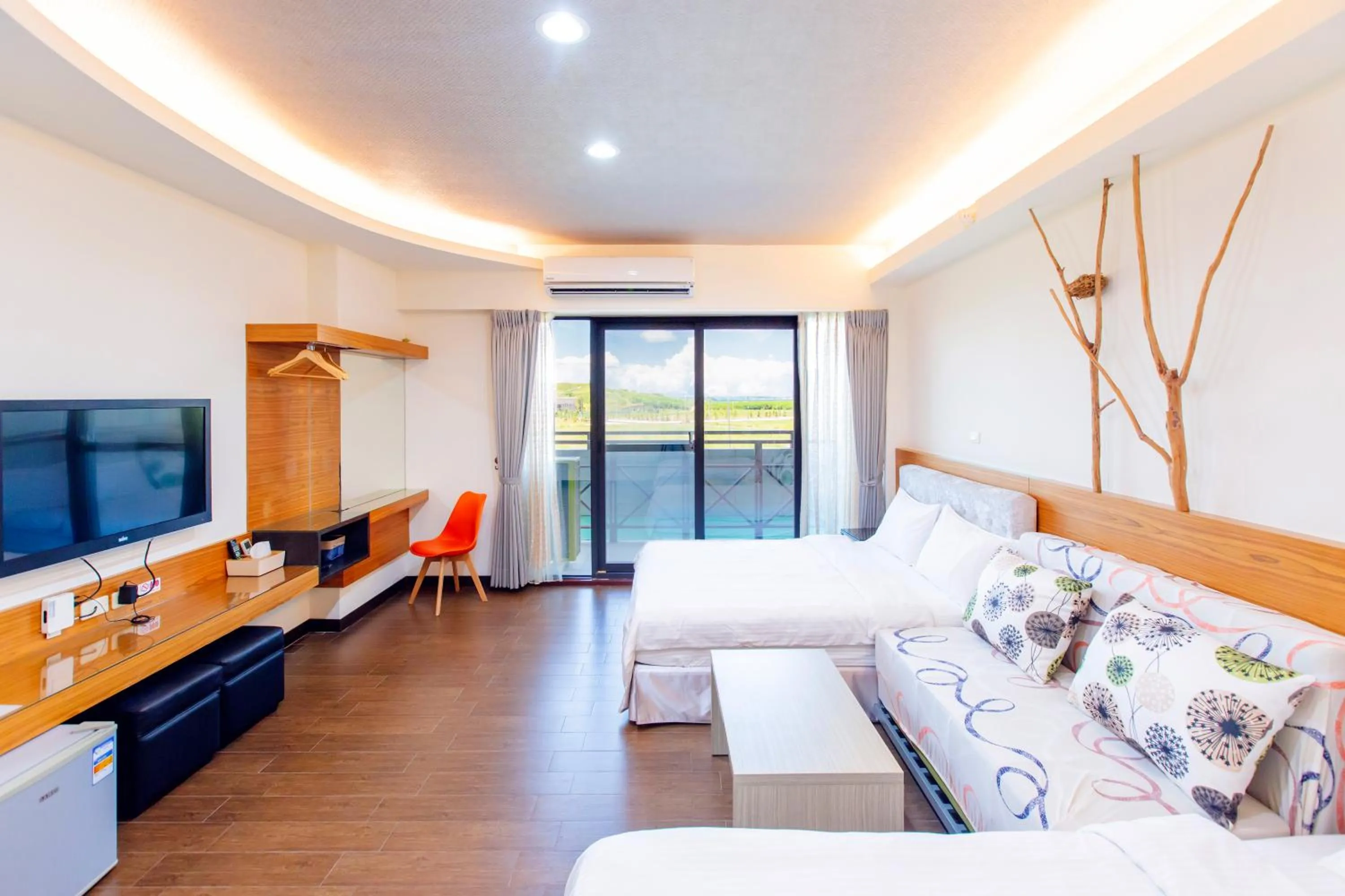 Living room, Bed in Yi Le Homestay