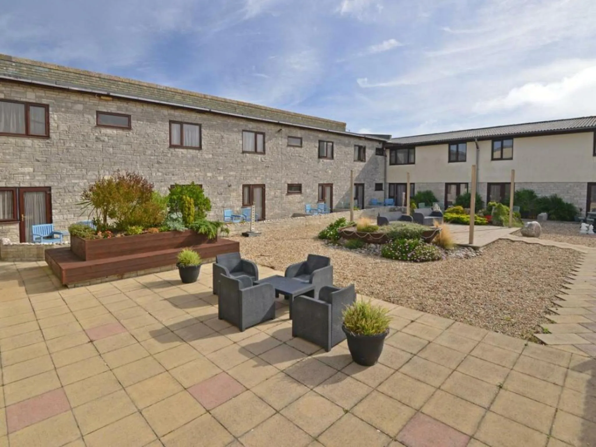 Patio in Heights Hotel