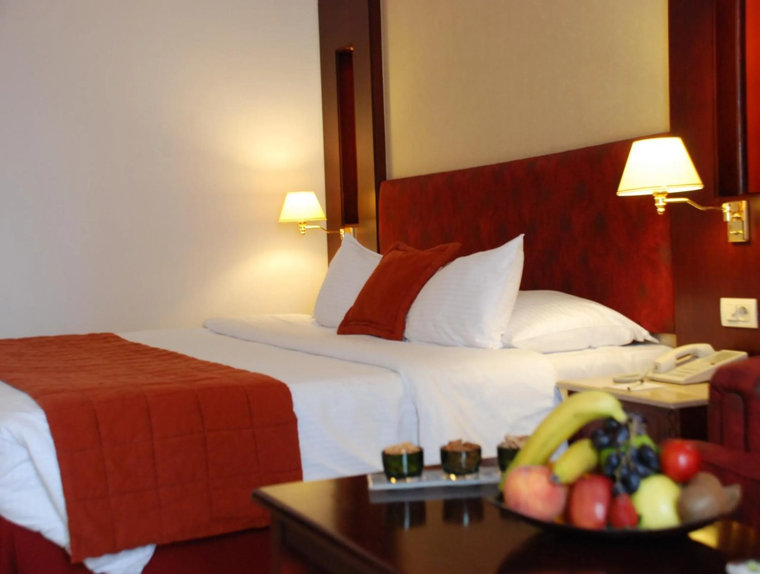 Bed in Safir Hotel Cairo