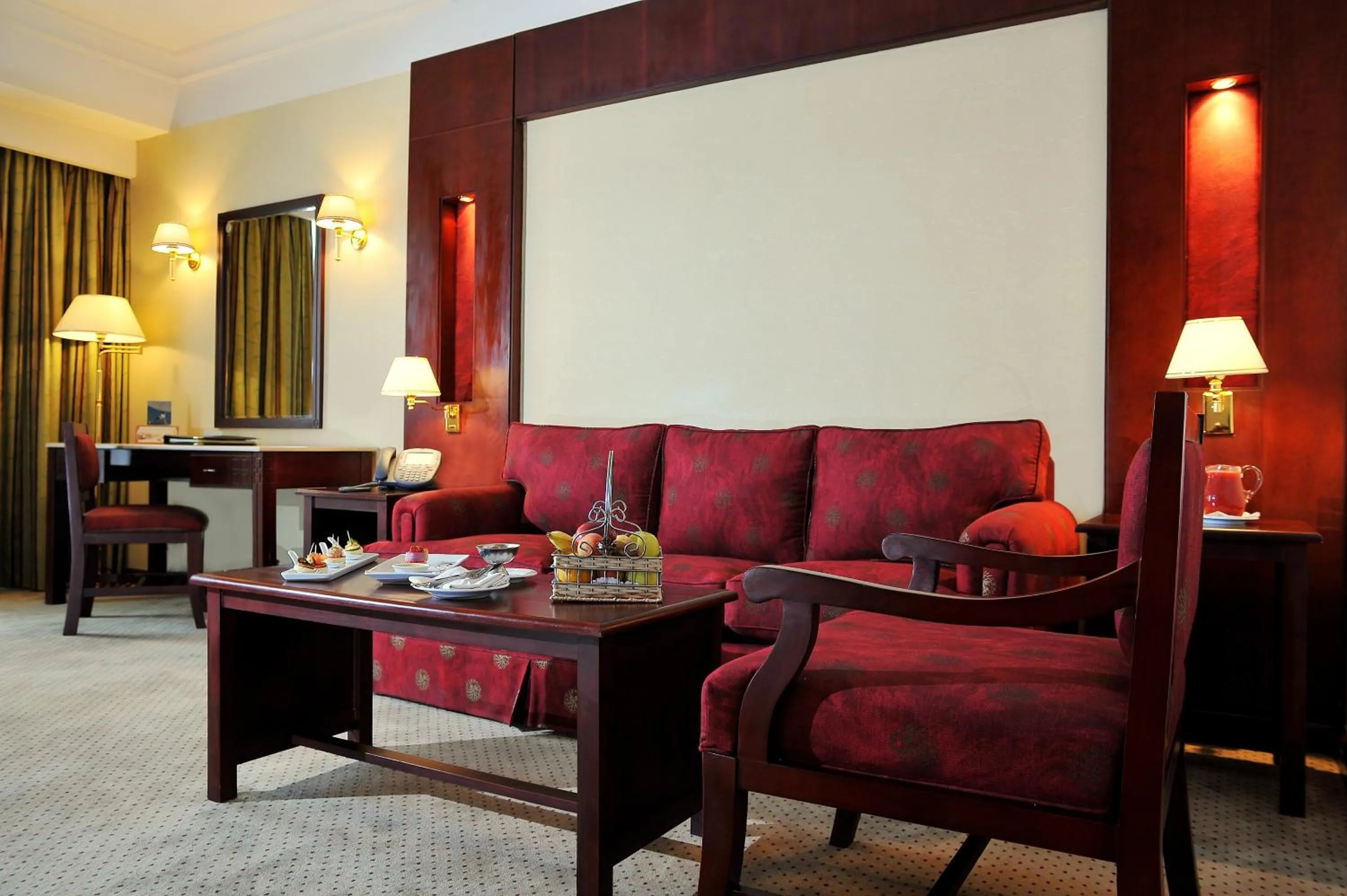 Seating area in Safir Hotel Cairo