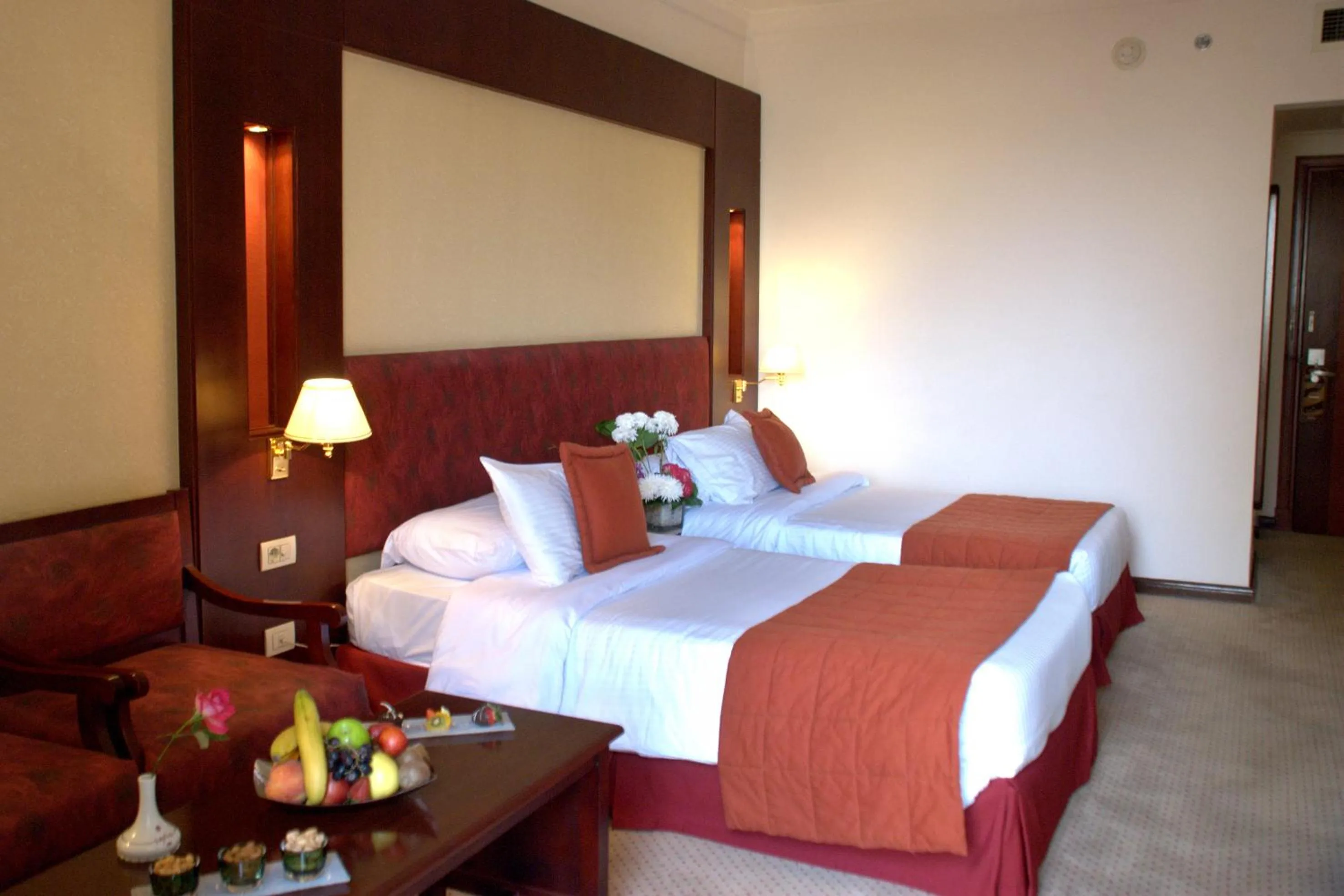 Bed in Safir Hotel Cairo