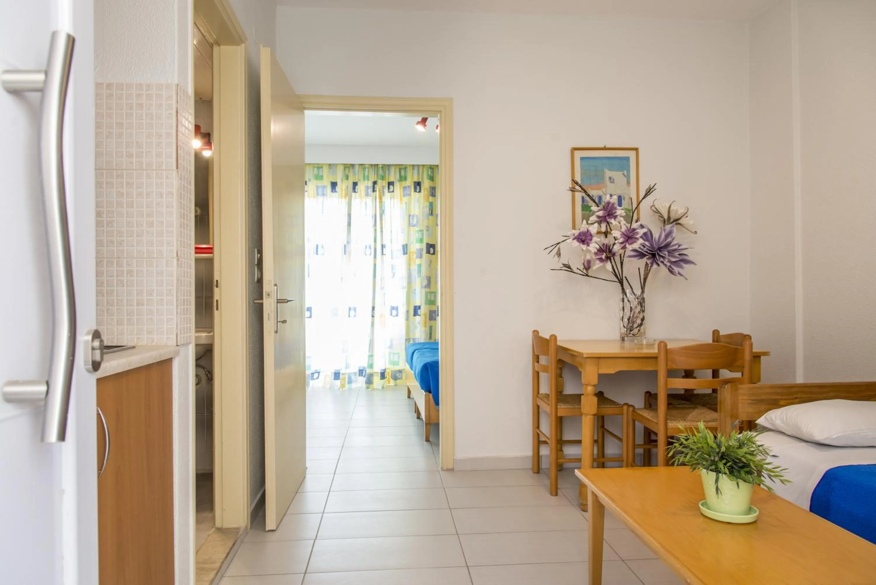 Kitchen or kitchenette, Bed in Erato Studios & Apartments