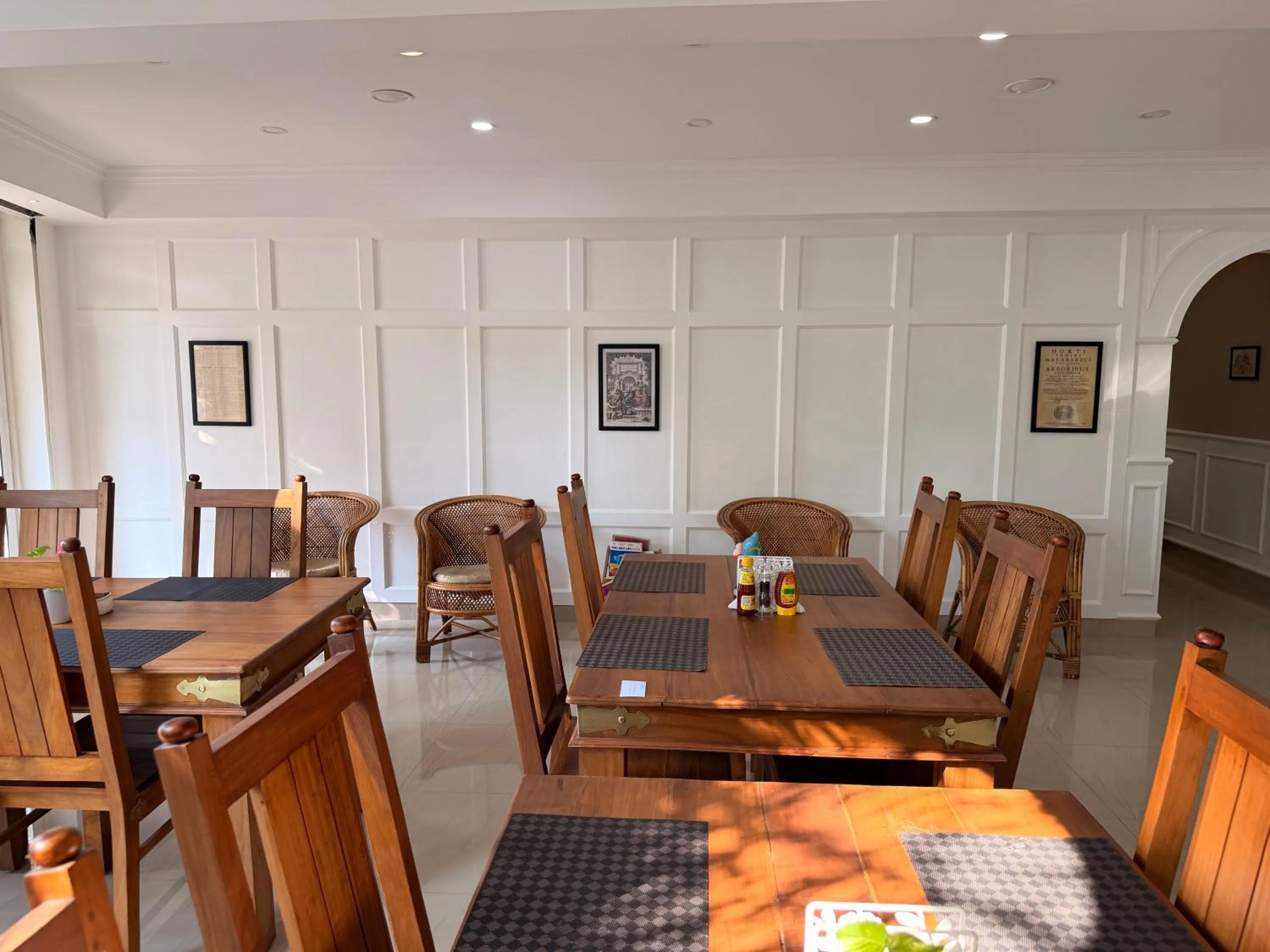 Dining area in Daffodils Spice Court