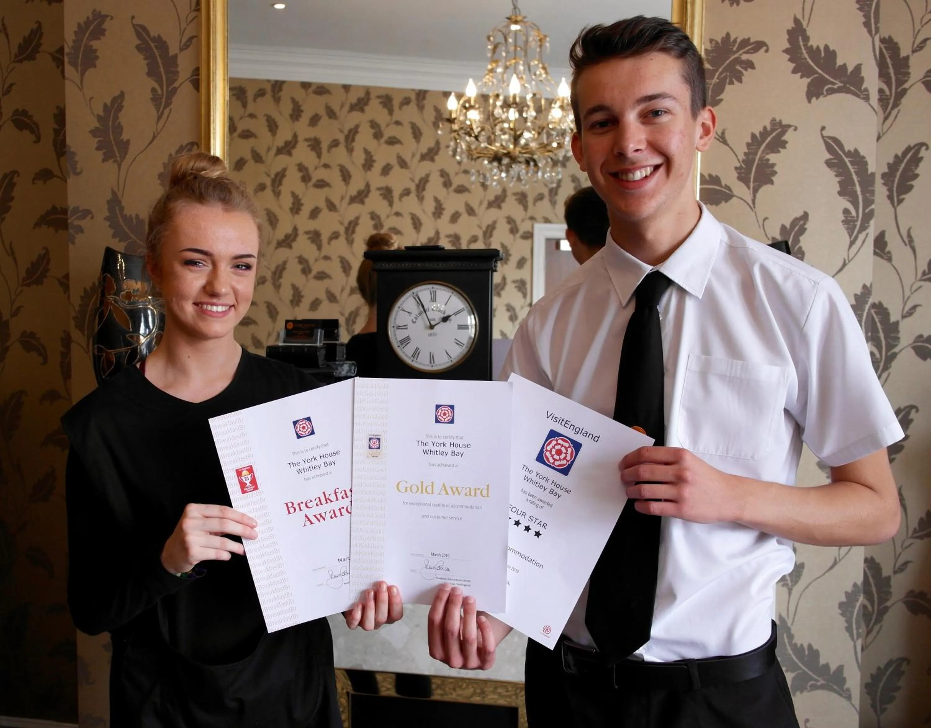 Certificate/Award in York House Hotel