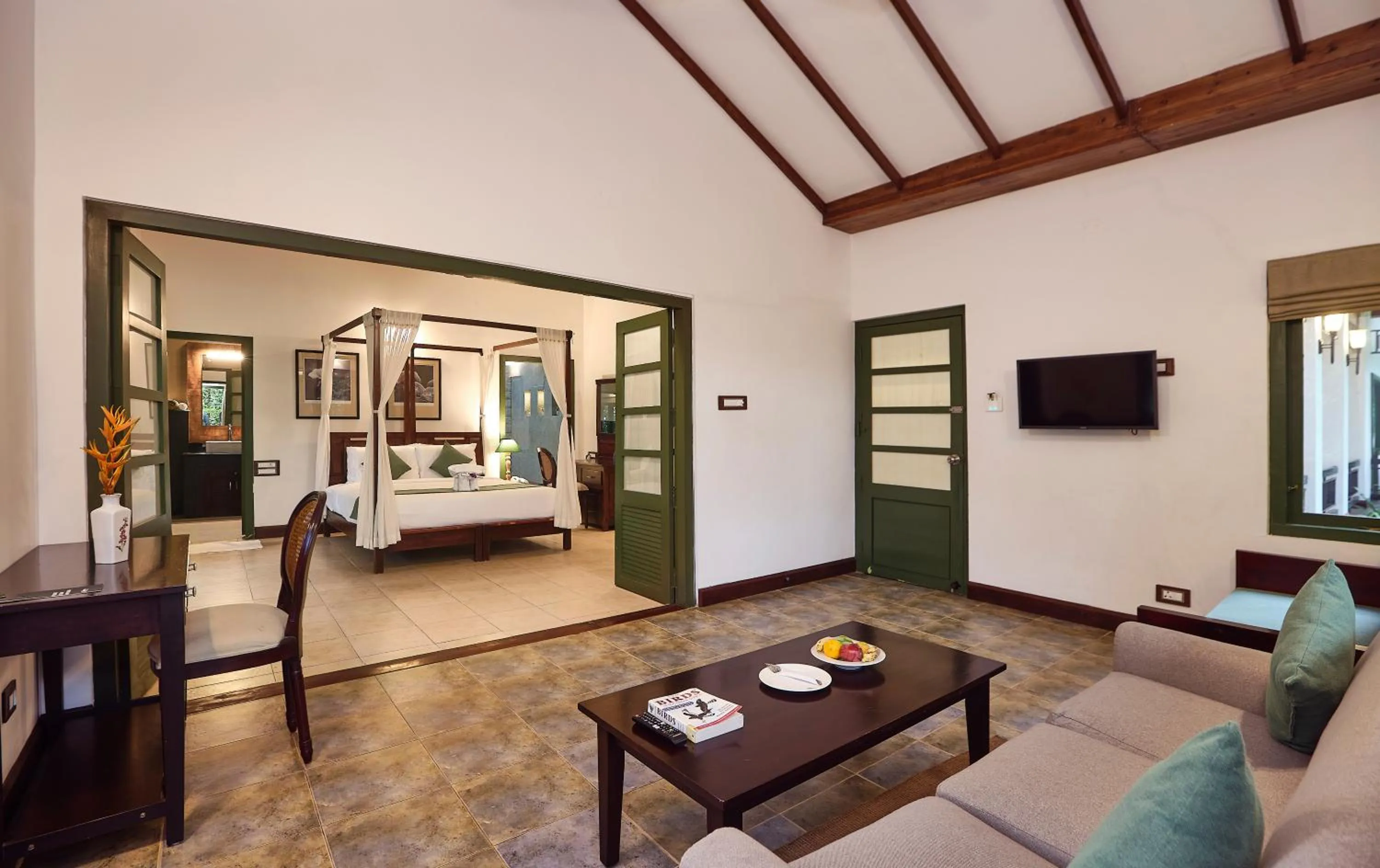 Bed in Reen Resorts Aanavilasam Plantation Thekkady