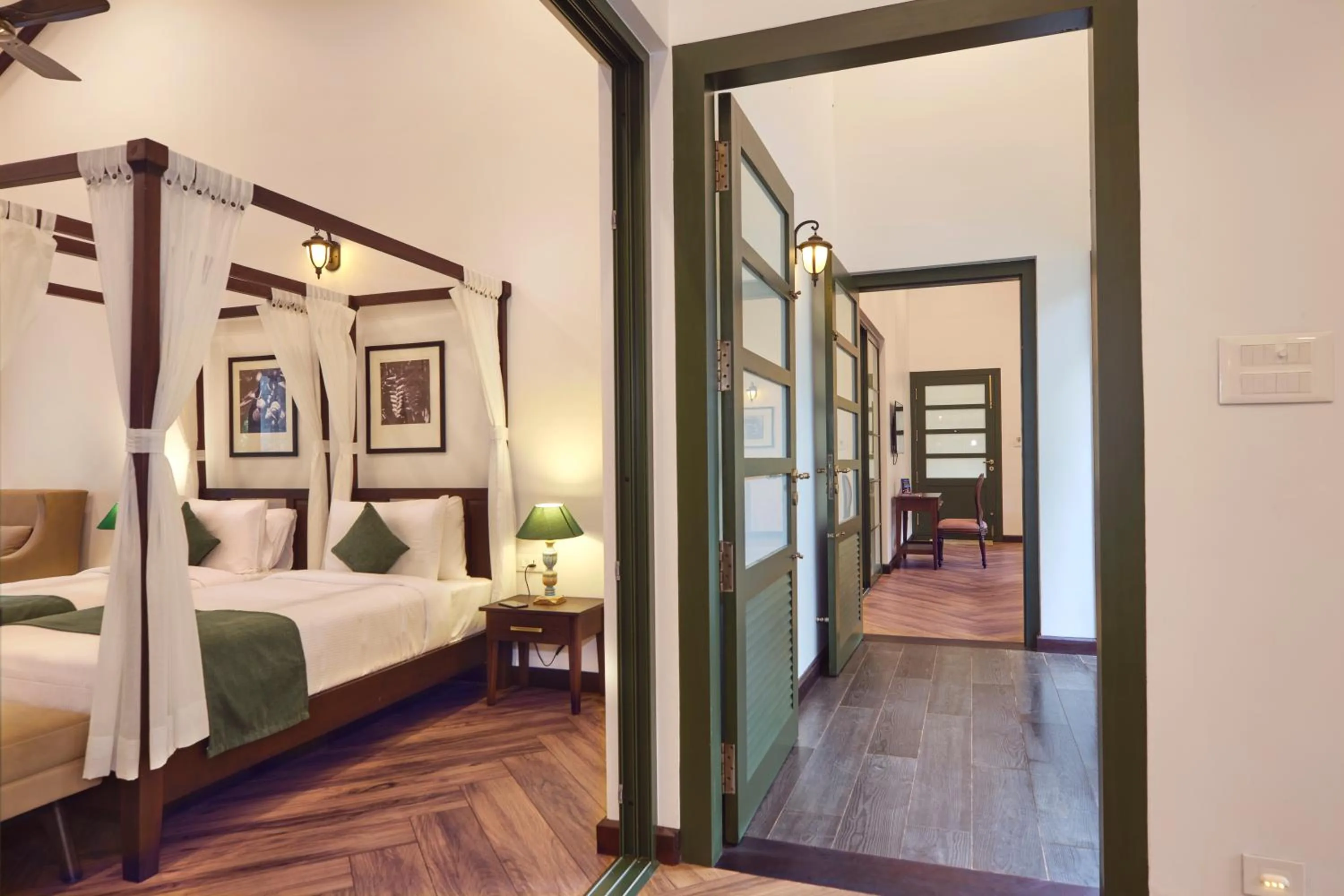 Bed in Reen Resorts Aanavilasam Plantation Thekkady