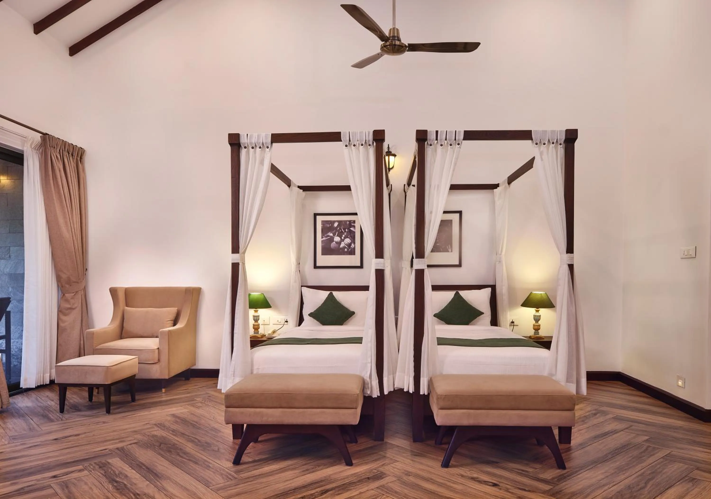 Bed in Reen Resorts Aanavilasam Plantation Thekkady