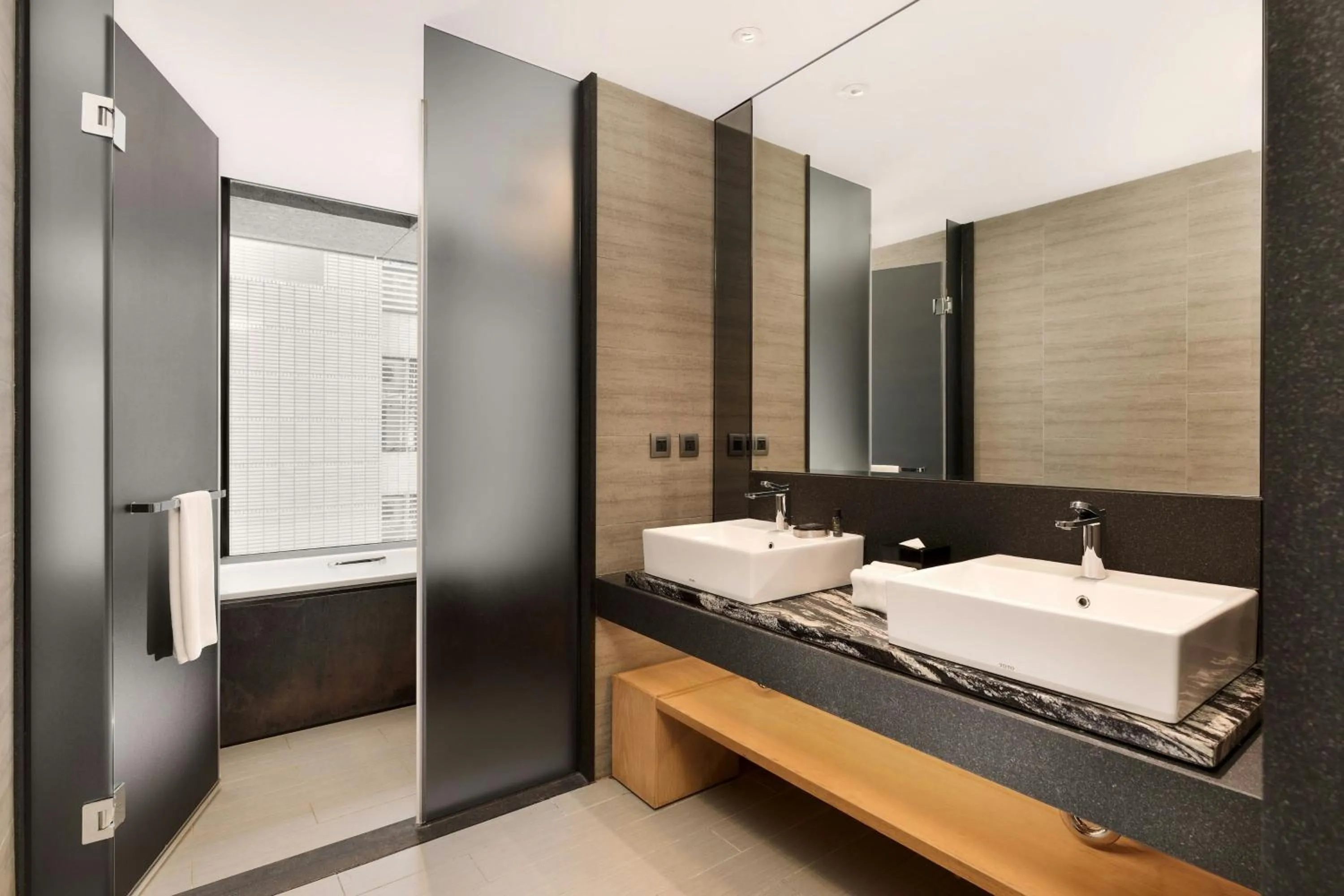 Bathroom in Aloft Taipei Zhongshan