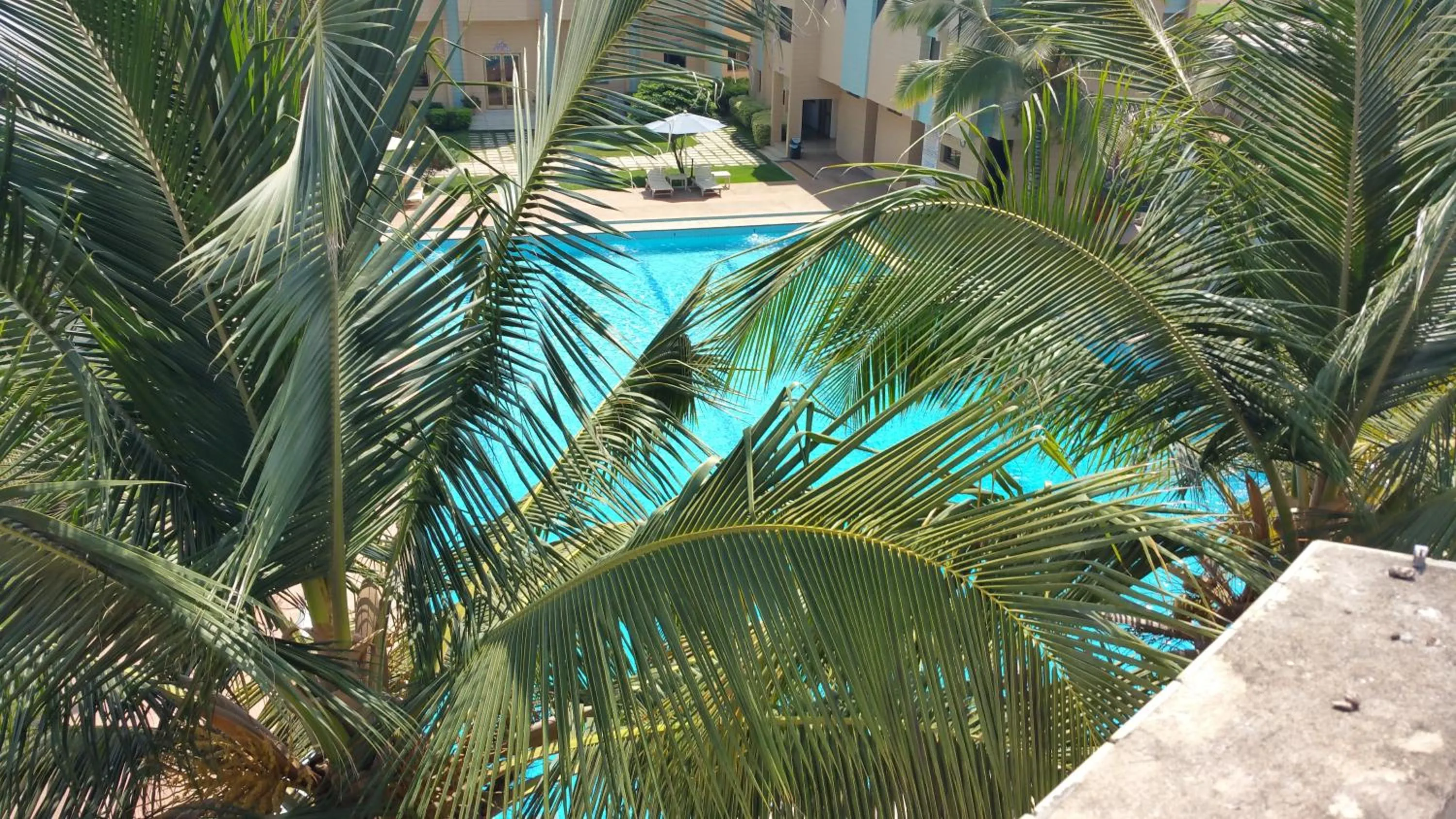 Pool view in Hotel Ghis Palace