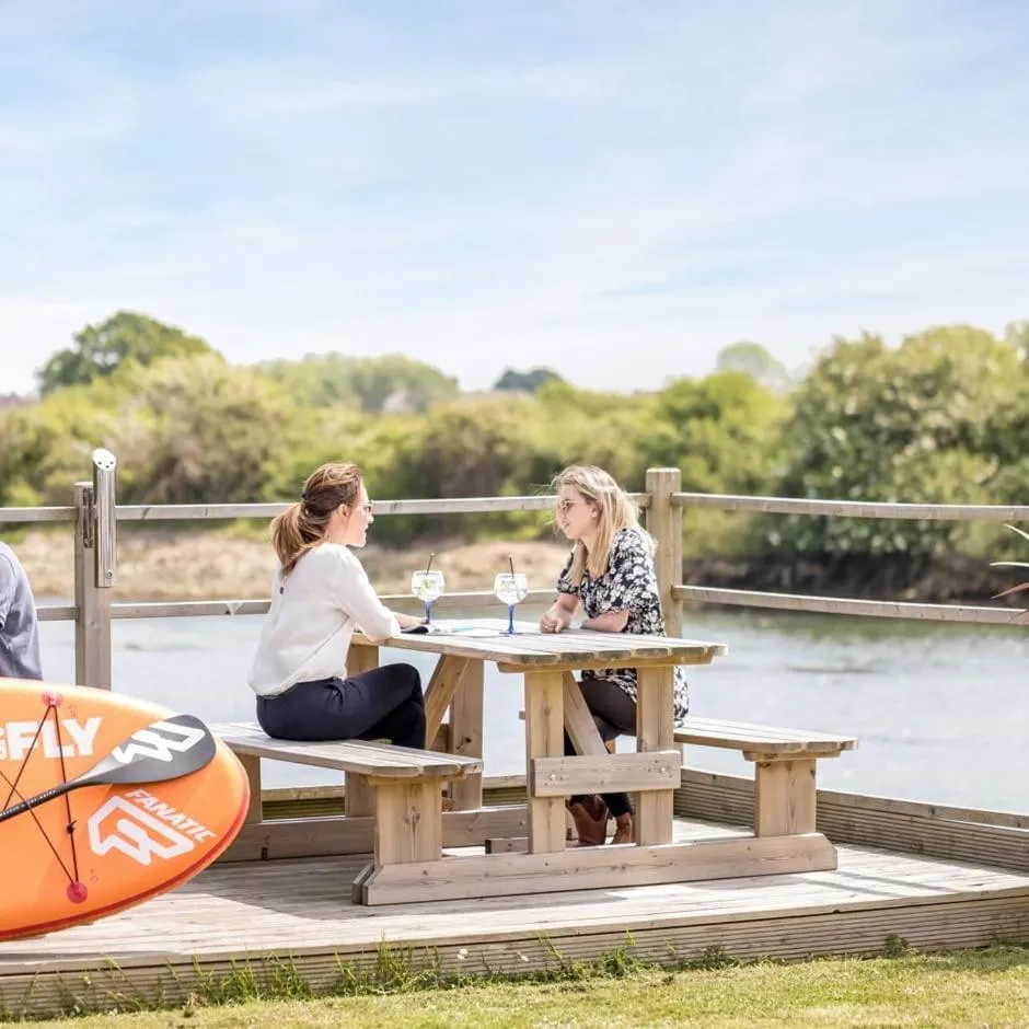 People in Langstone Quays Resort, Portsmouth