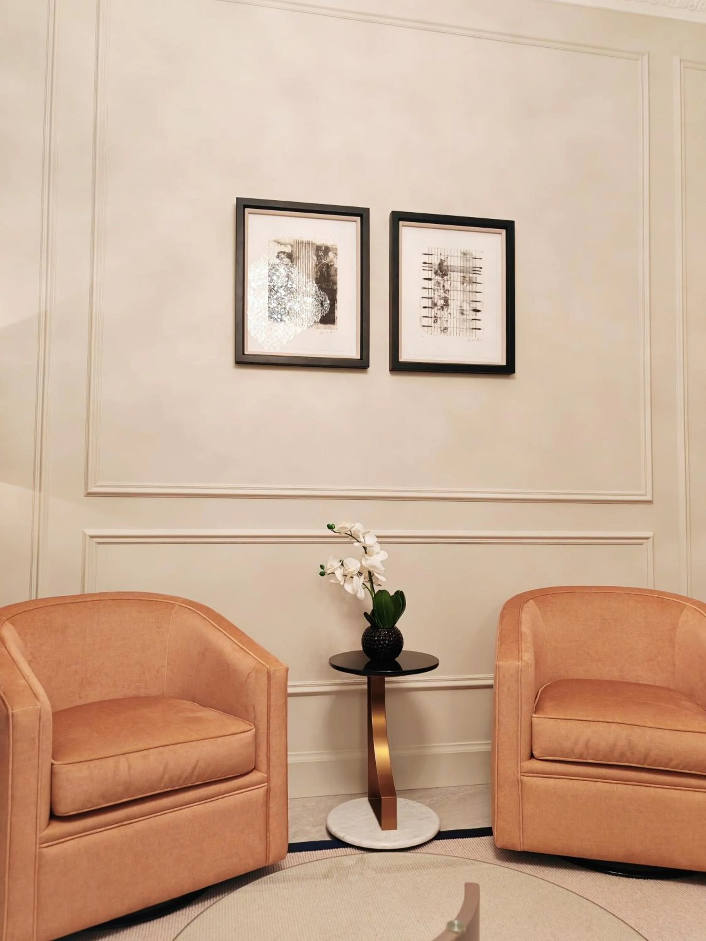 Seating area in Frederick House Hotel