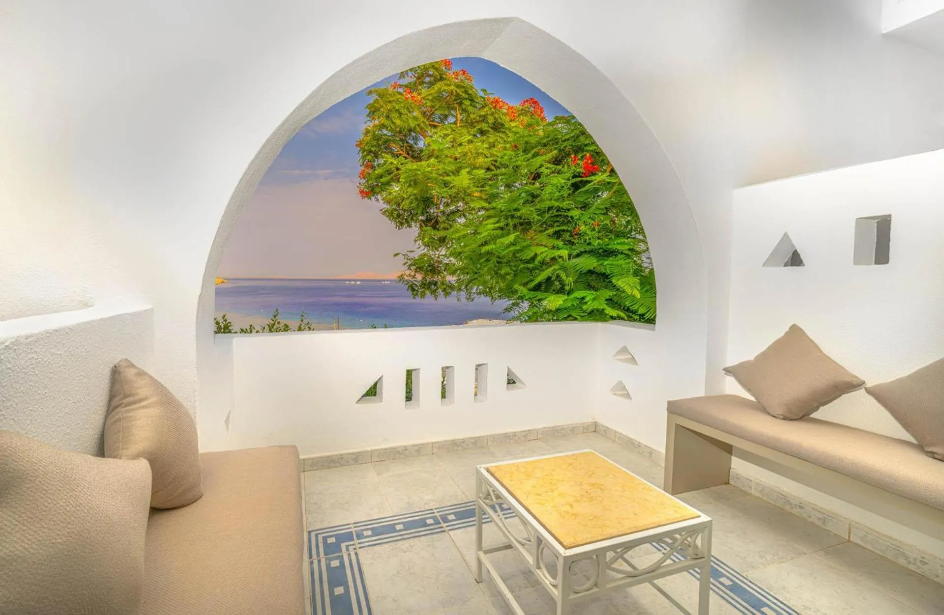 Balcony/Terrace in Domina Coral Bay Resort, Diving , Spa & Casino