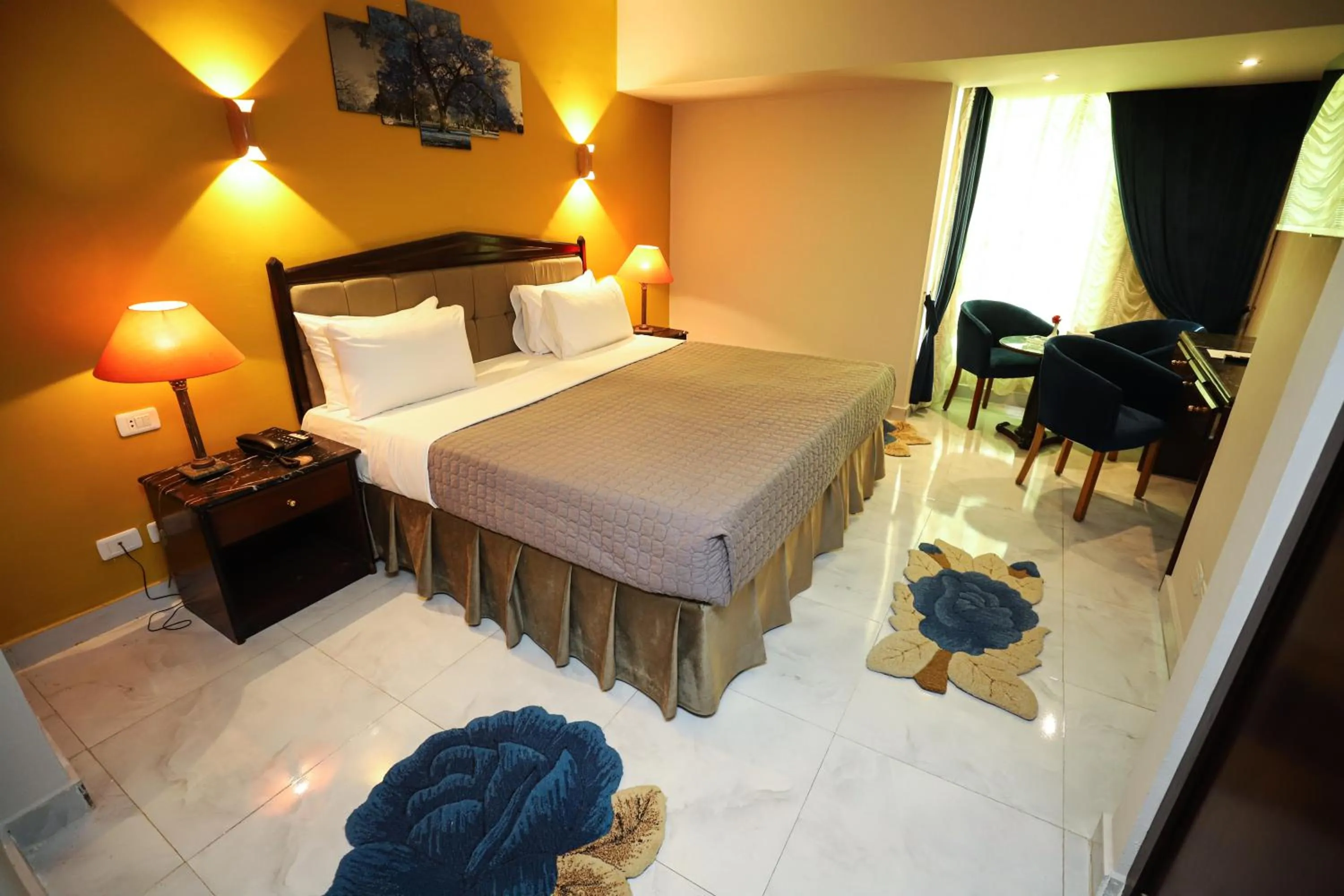 Bed in Gawharet Al Ahram Hotel