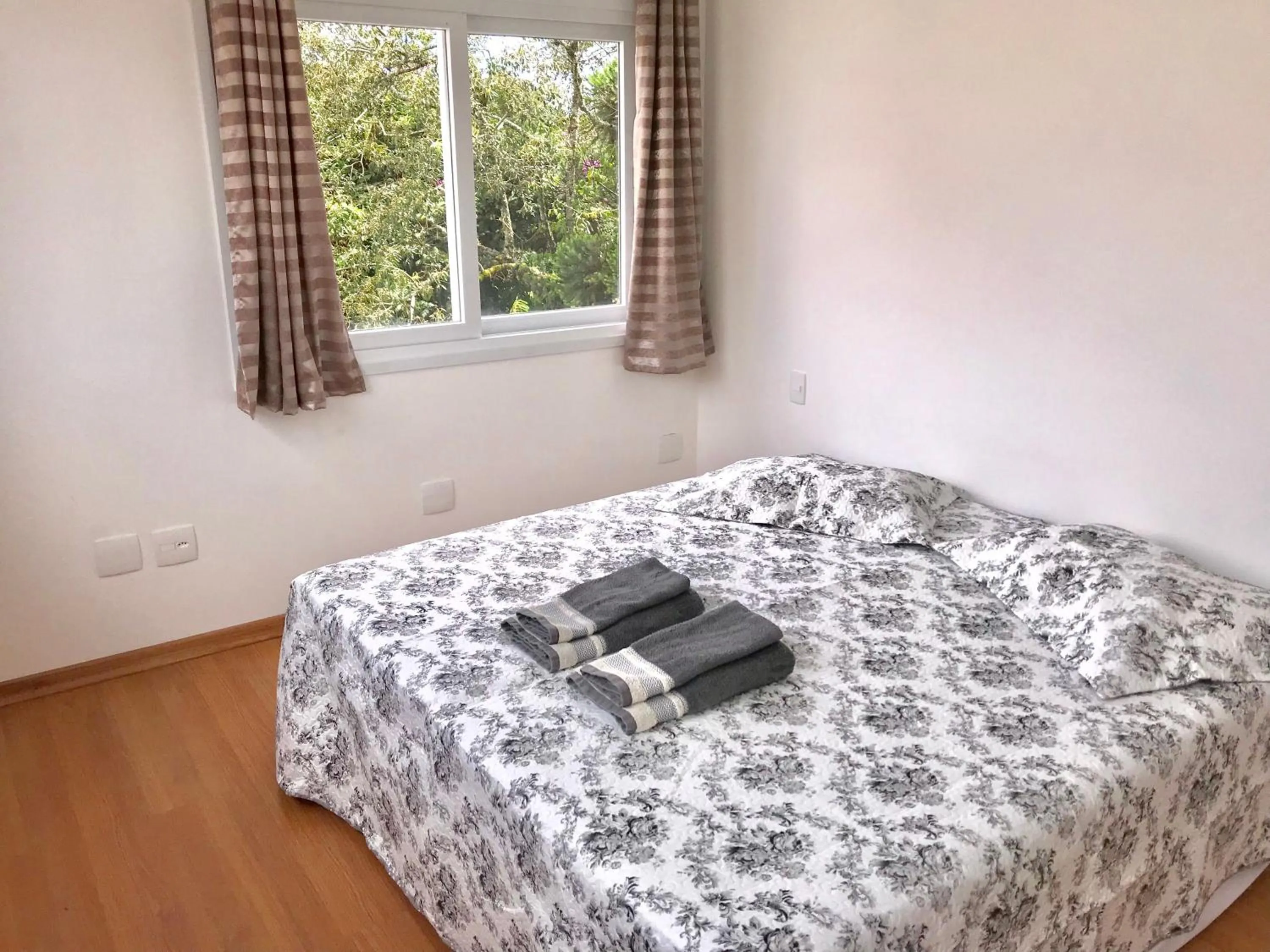 Bed in Apartamento no Centro de Gramado