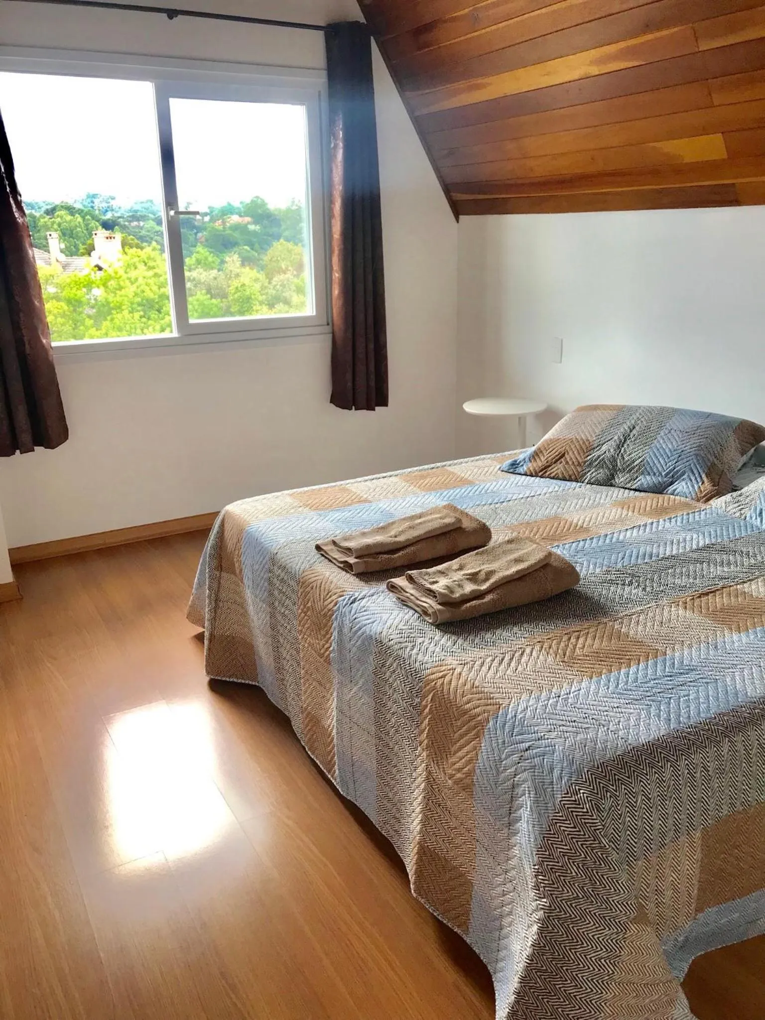 Bed in Apartamento no Centro de Gramado