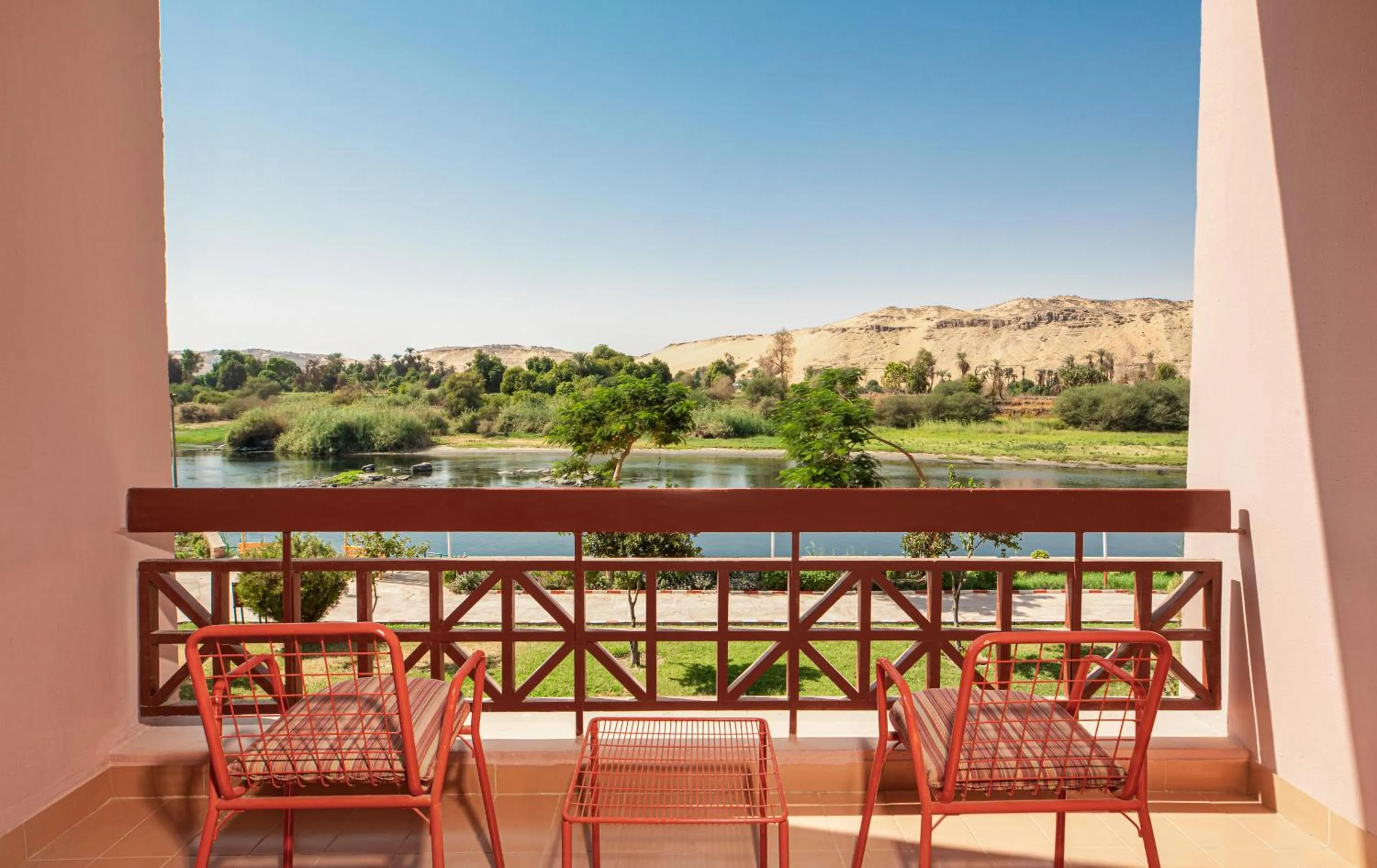 Balcony/Terrace in Pyramisa Island Hotel Aswan