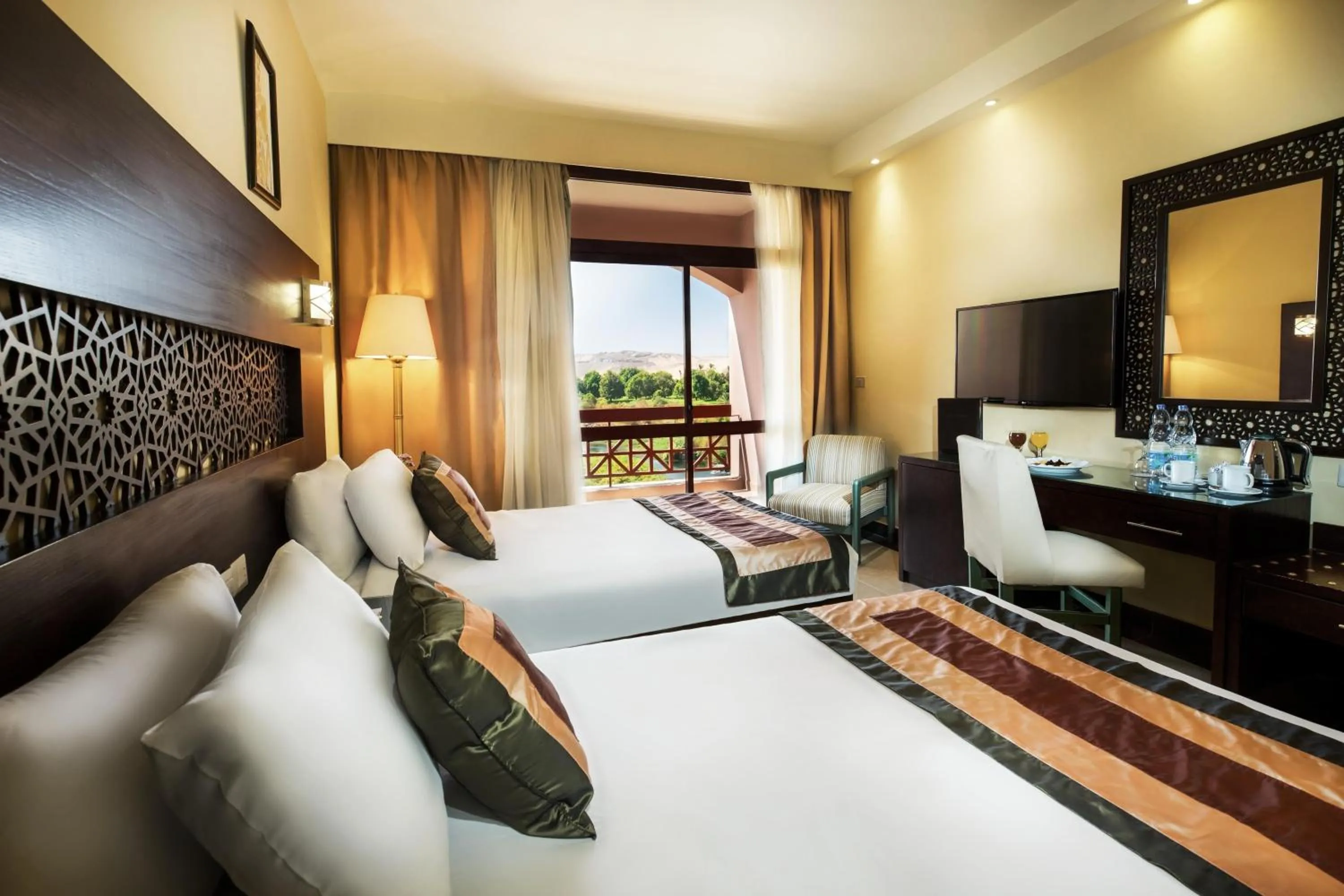 Photo of the whole room, Bed in Pyramisa Island Hotel Aswan