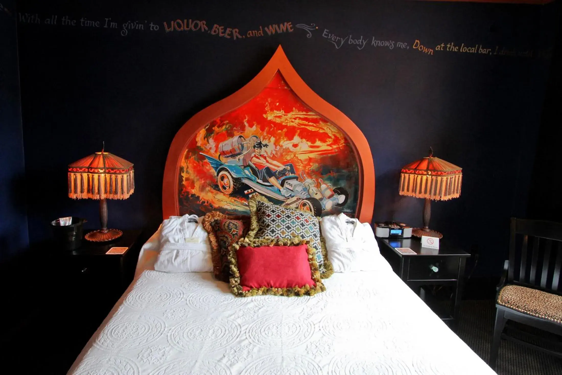 Queen Room with Shared Bathroom in McMenamins Crystal Hotel Queen Room with Shared Bathroom in McMenamins Crystal Hotel