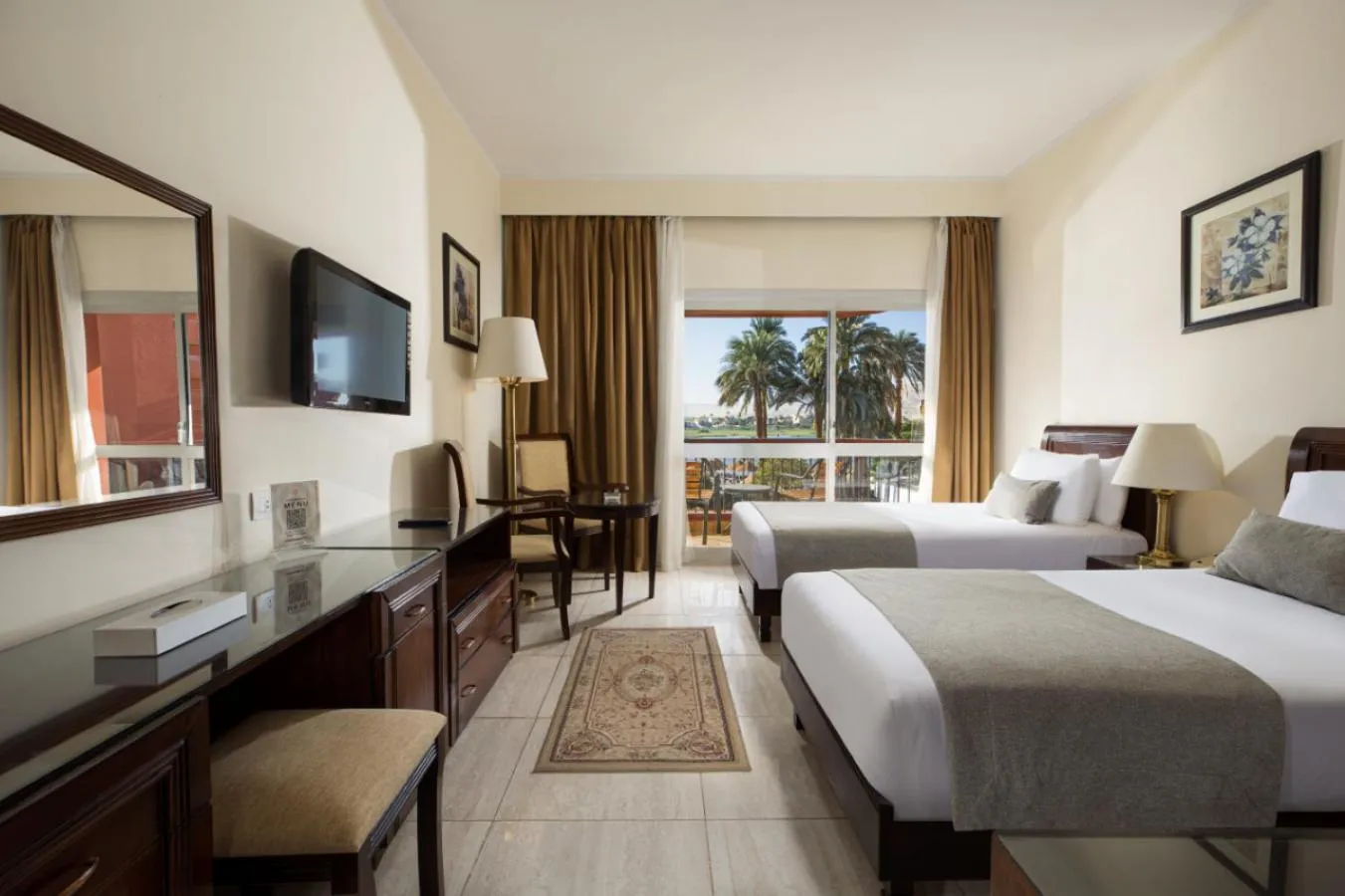 Bed in Pyramisa Hotel Luxor