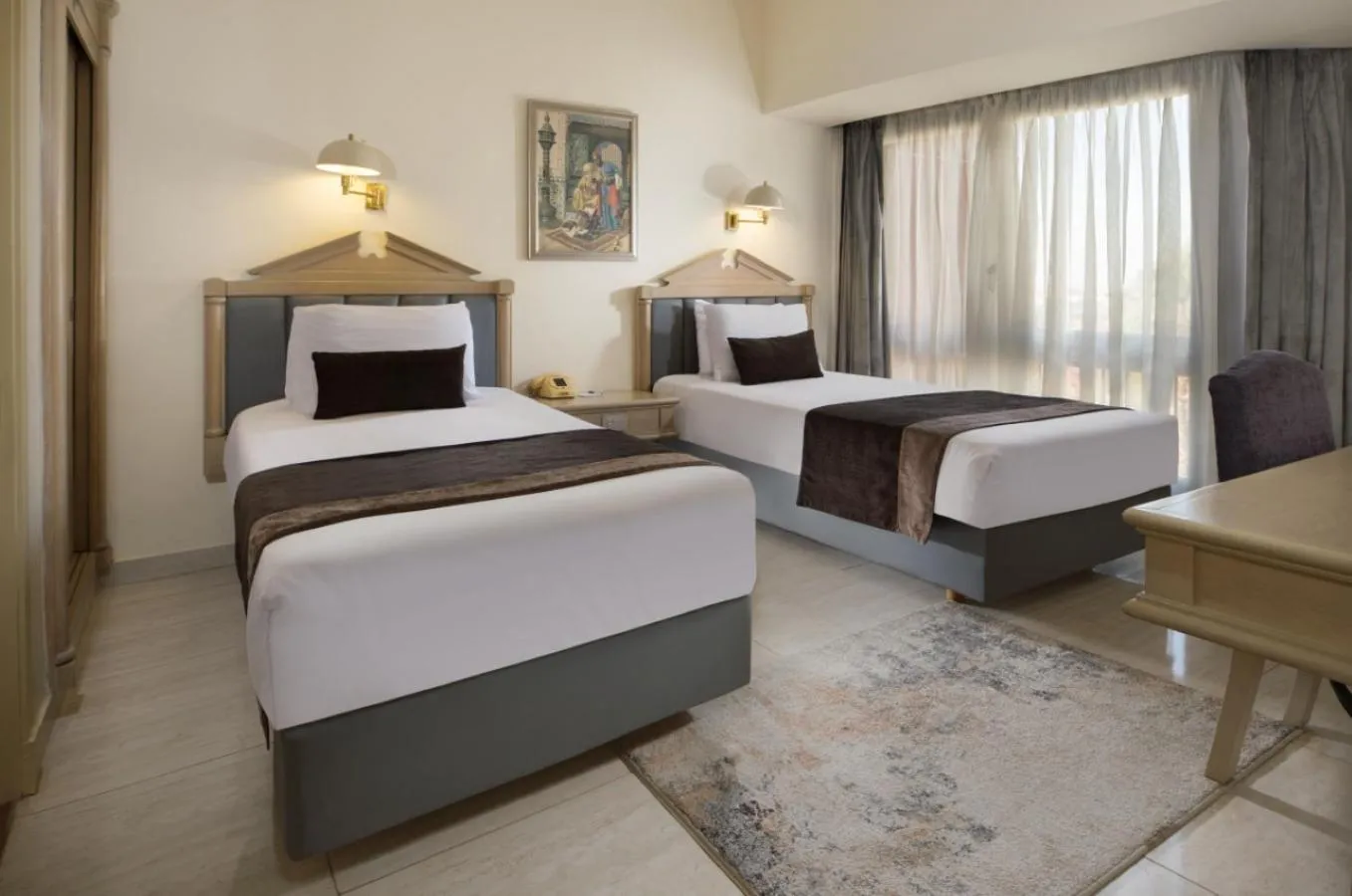 Bed in Pyramisa Hotel Luxor