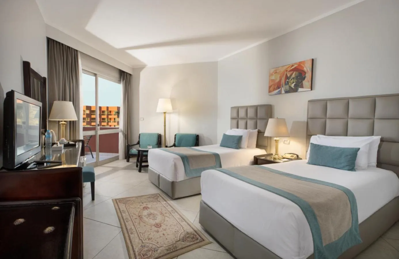 Bed in Pyramisa Hotel Luxor