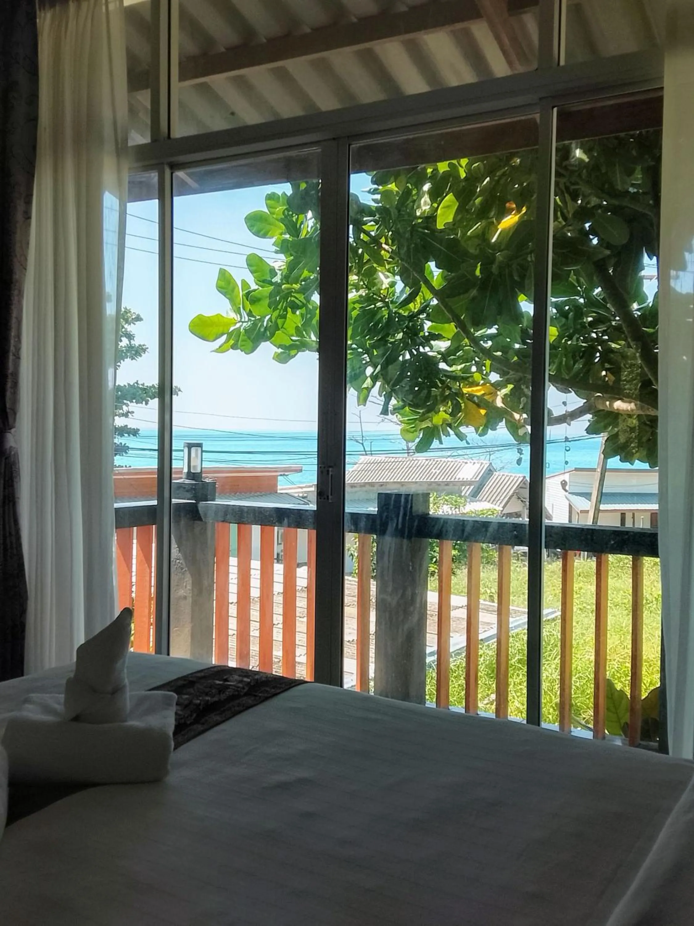 View (from property/room), Bed in The Sea @ Lanta Hotel