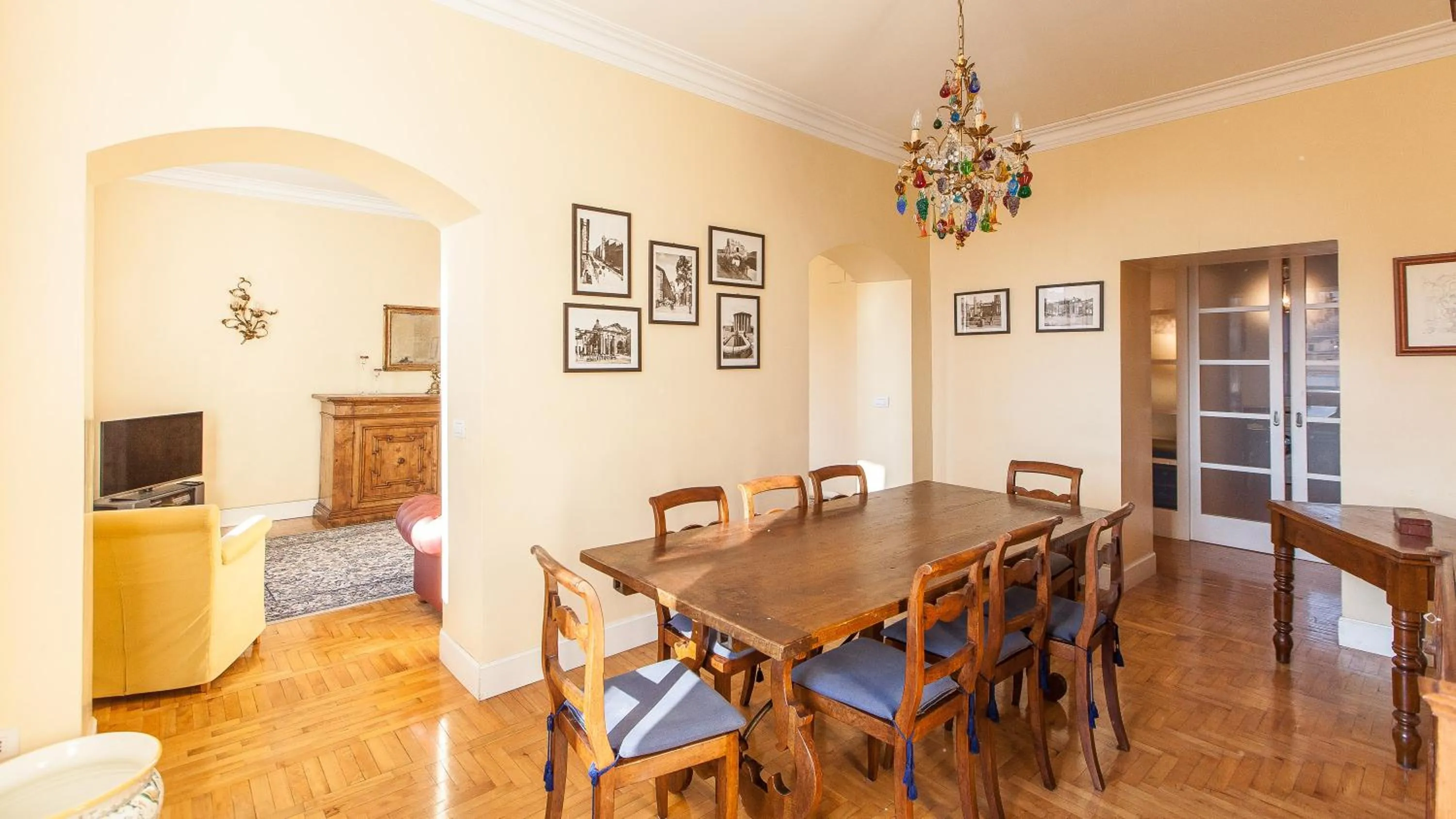 TV and multimedia in Rental in Rome Risorgimento view Aparment