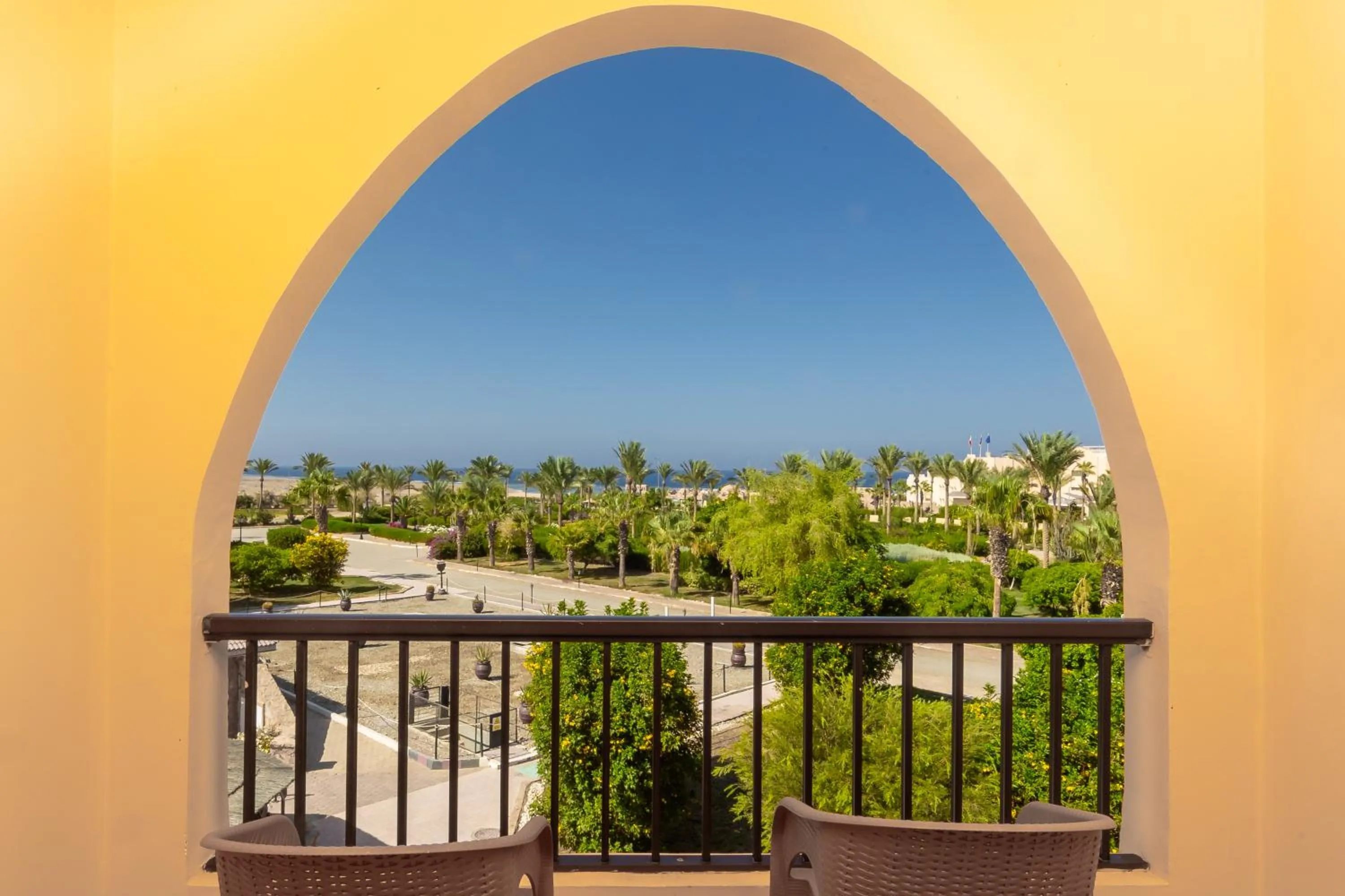 Garden view in Flamenco Beach & Resort Quseir