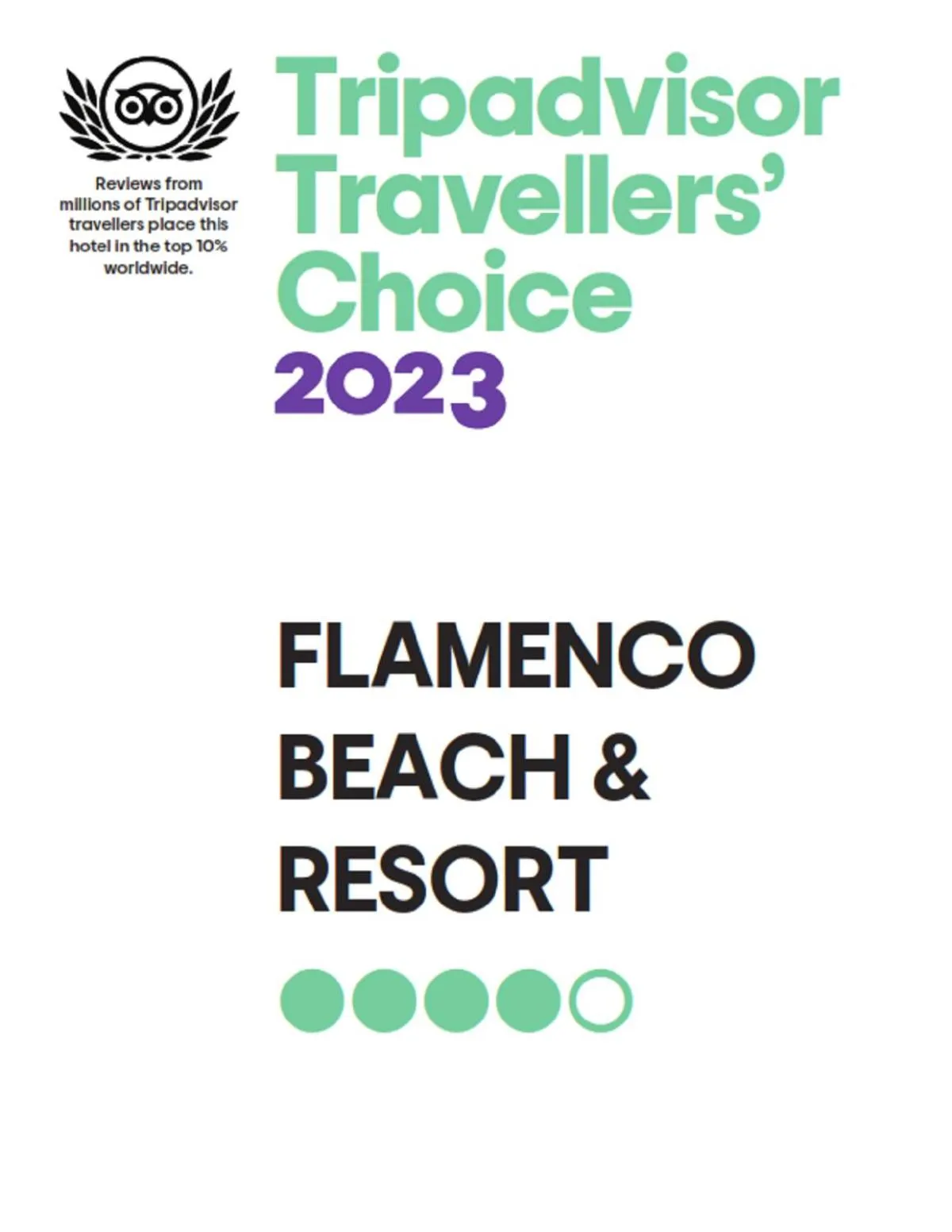 Certificate/Award in Flamenco Beach & Resort Quseir