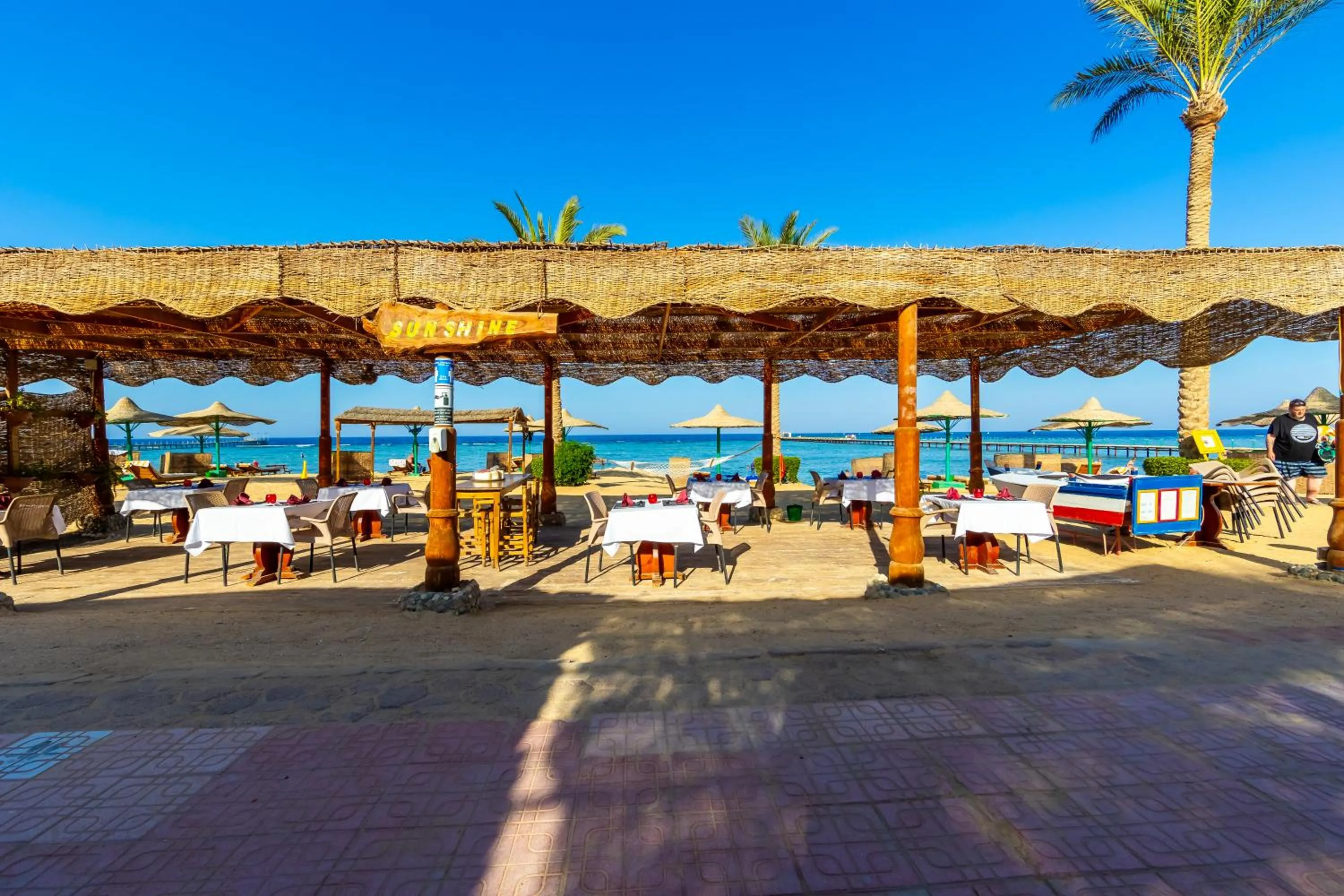 Dining area in Flamenco Beach & Resort Quseir